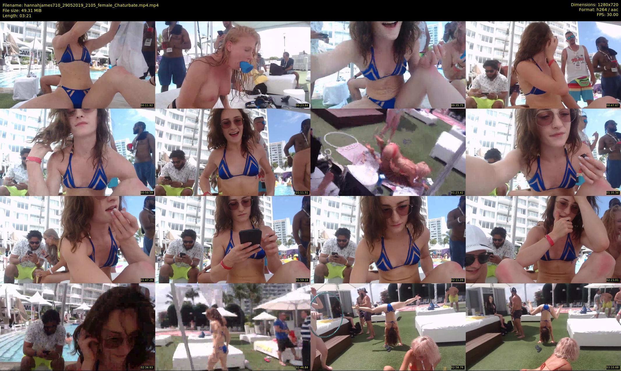 hannahjames710 — 4 minute Chaturbate female cam show recording, 720p, May 29, 2019
