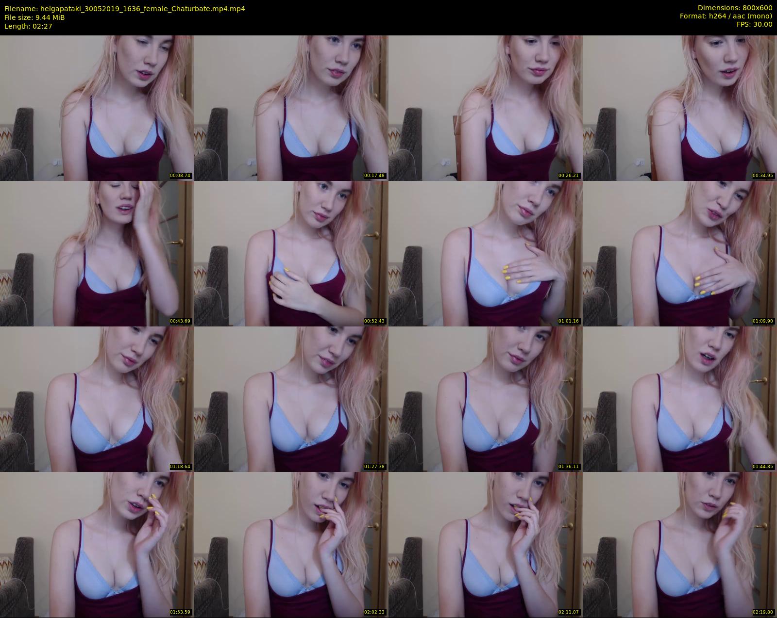 helgapataki — 3 minute Chaturbate female cam show recording, 480p, May 30, 2019