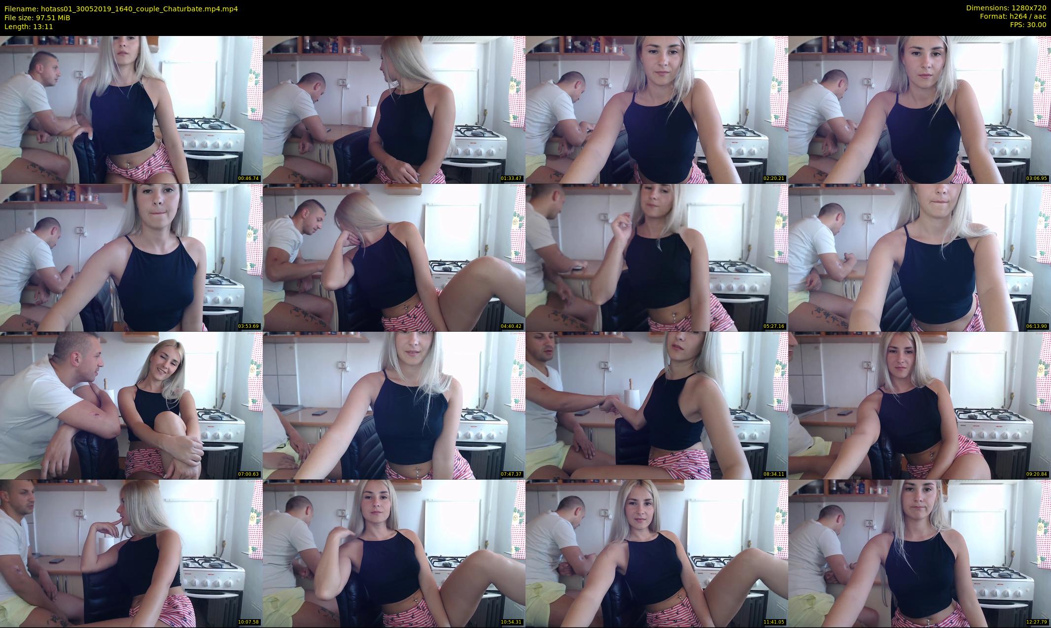 hotass01 — 14 minute Chaturbate couple cam show recording, 720p, May 30, 2019