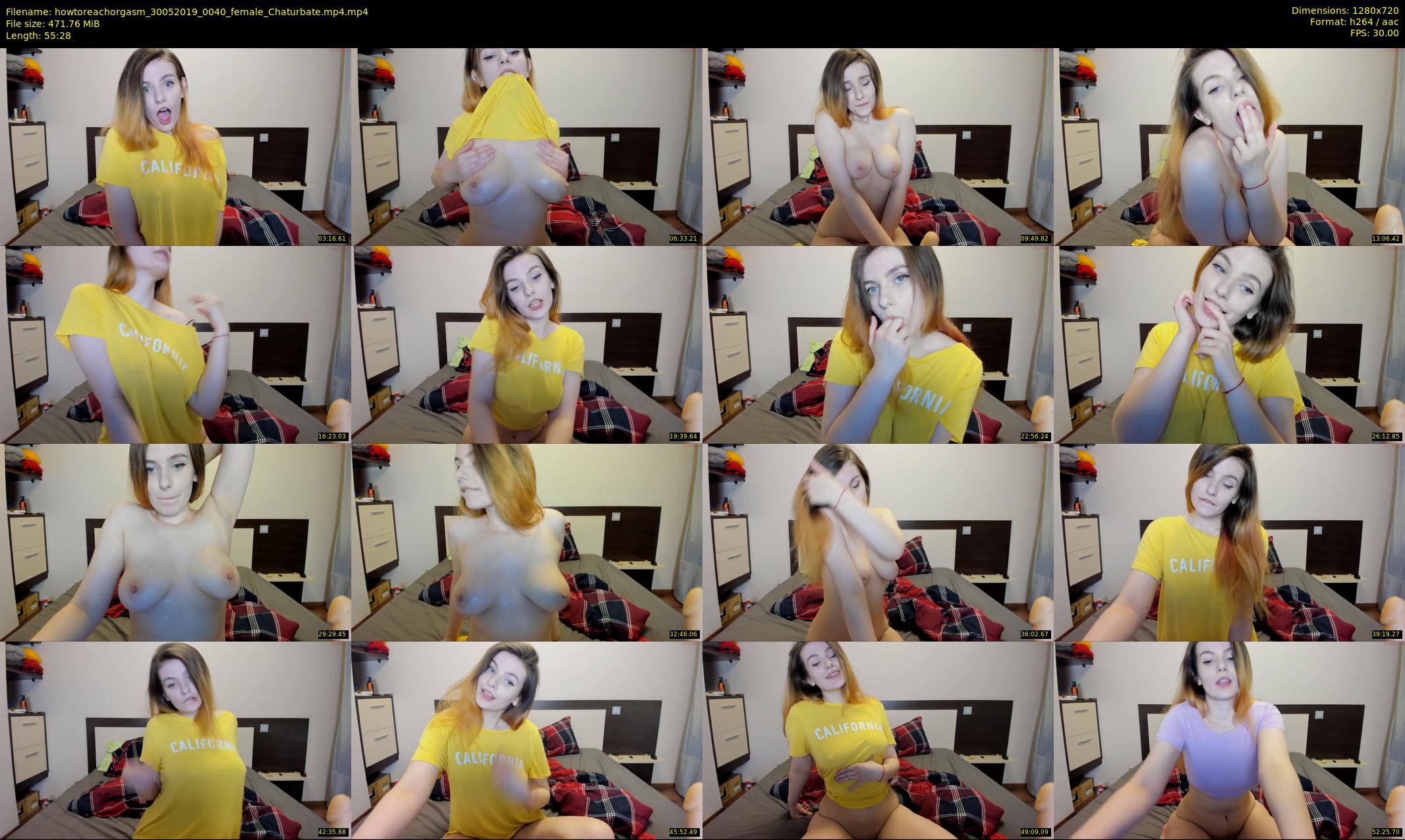 howtoreachorgasm — 56 minute Chaturbate couple cam show recording, 720p, May 30, 2019