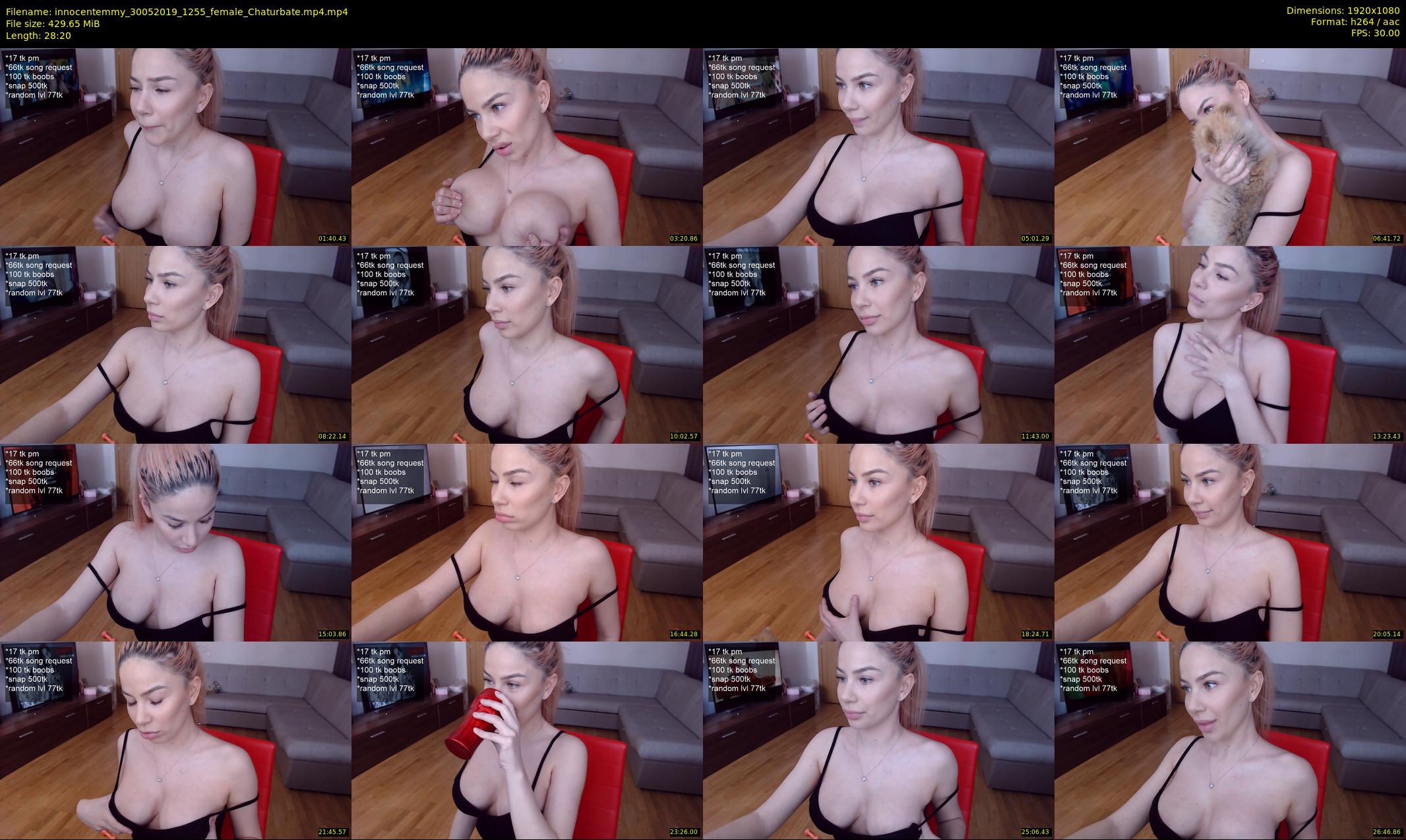 innocentemmy — 29 minute Chaturbate female cam show recording, 1080p, May 30, 2019