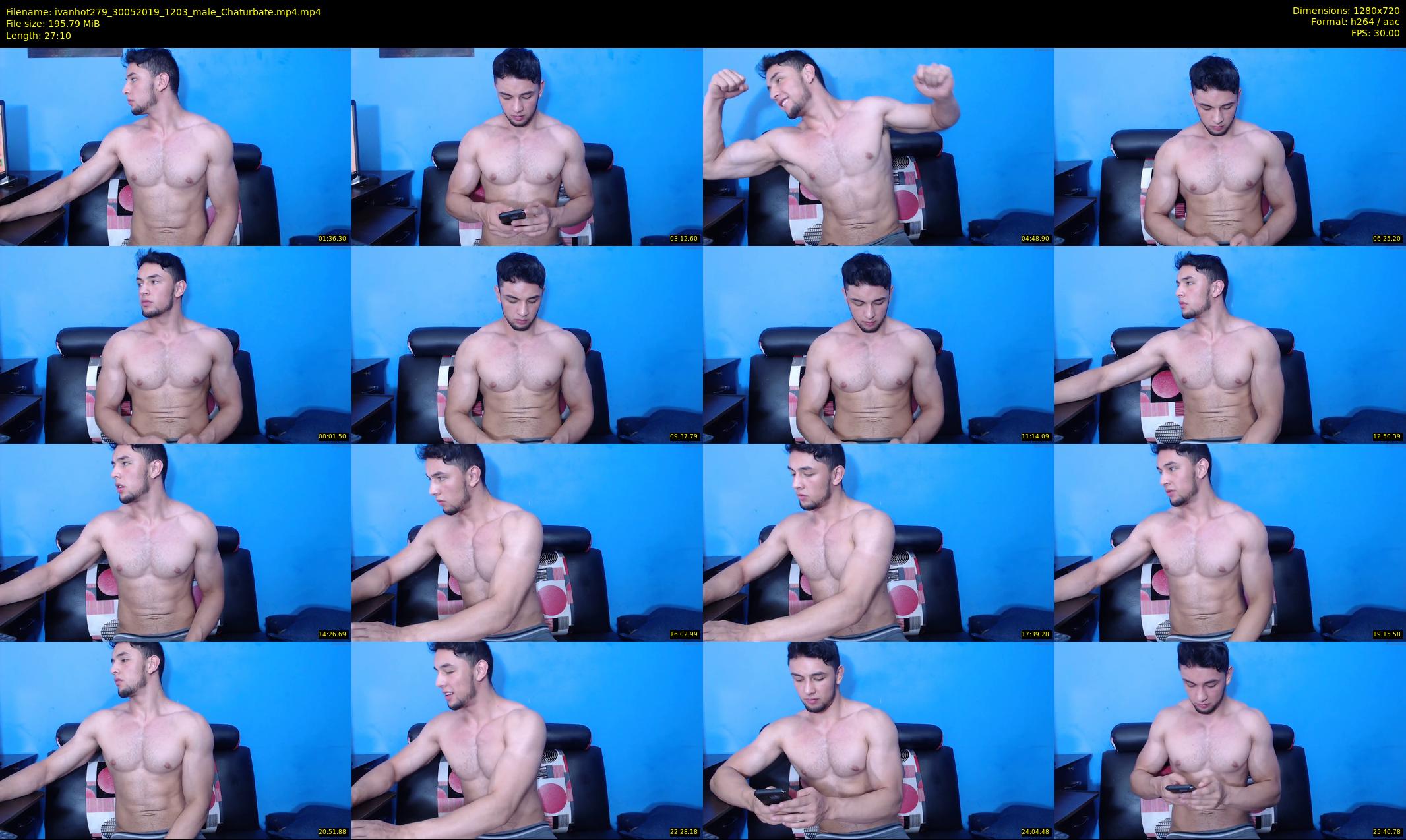 ivanhot279 — 28 minute Chaturbate male cam show recording, 720p, May 30, 2019