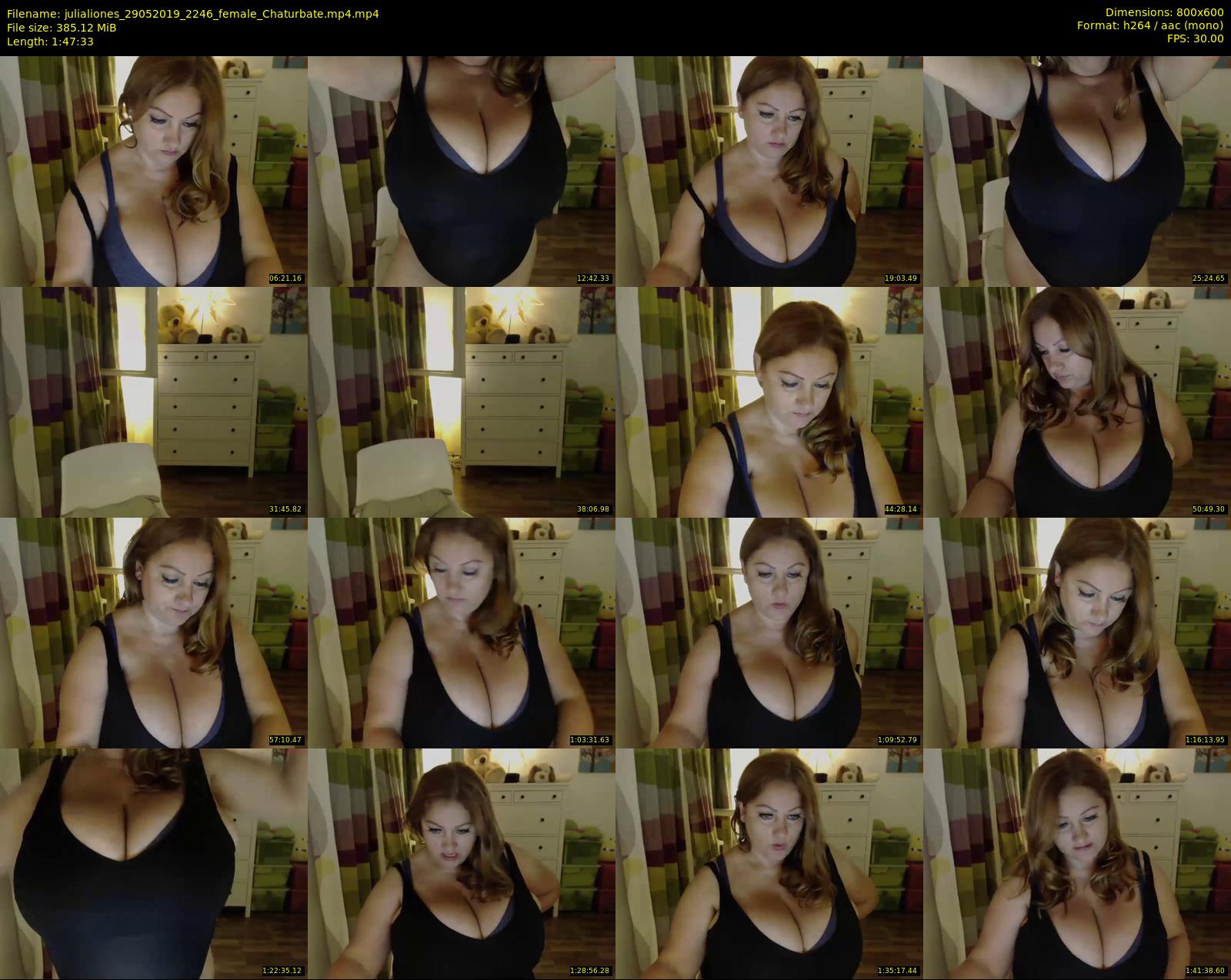 julialiones — 108 minute Chaturbate female cam show recording, 480p, May 29, 2019