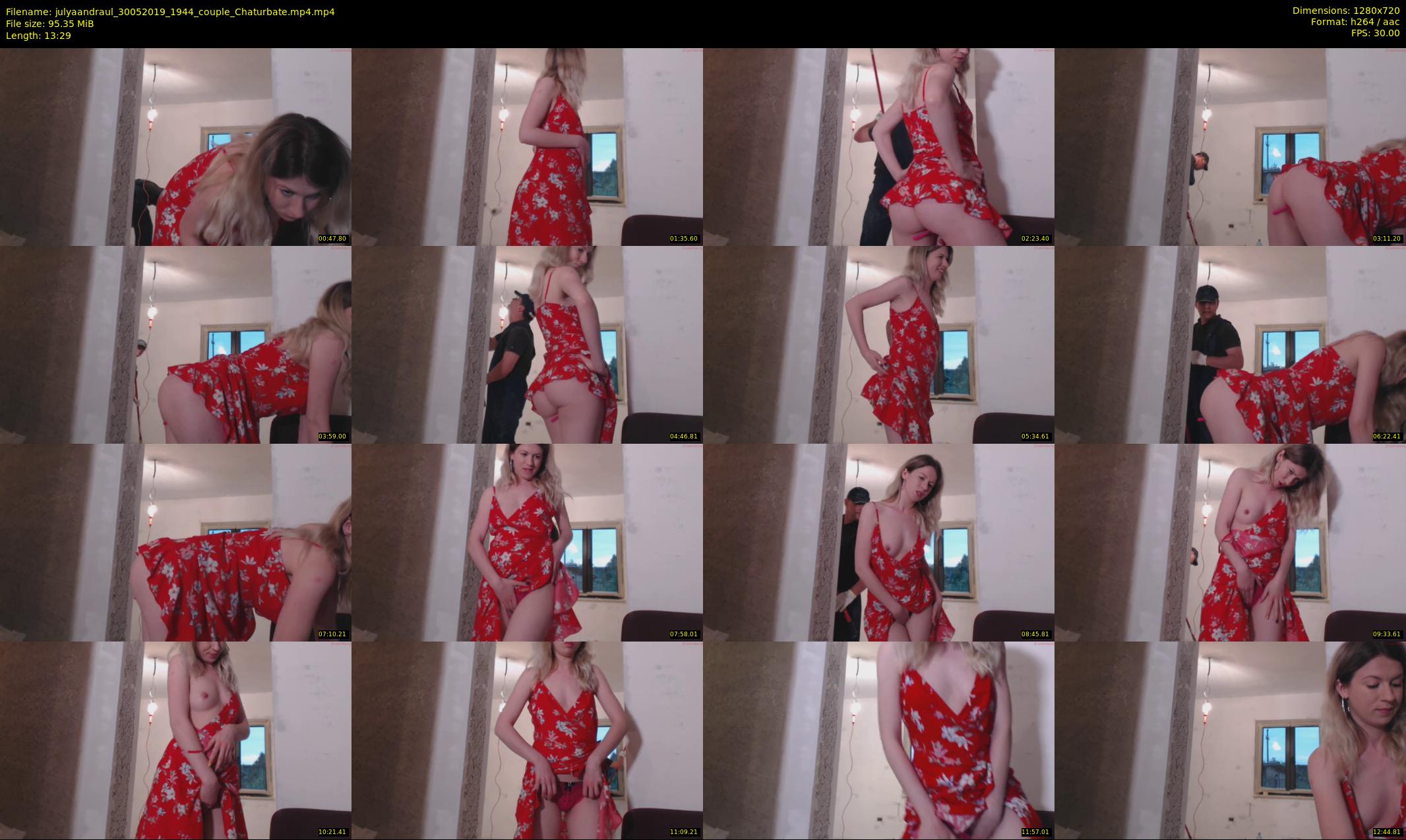 julyaandraul — 14 minute Chaturbate couple cam show recording, 720p, May 30, 2019