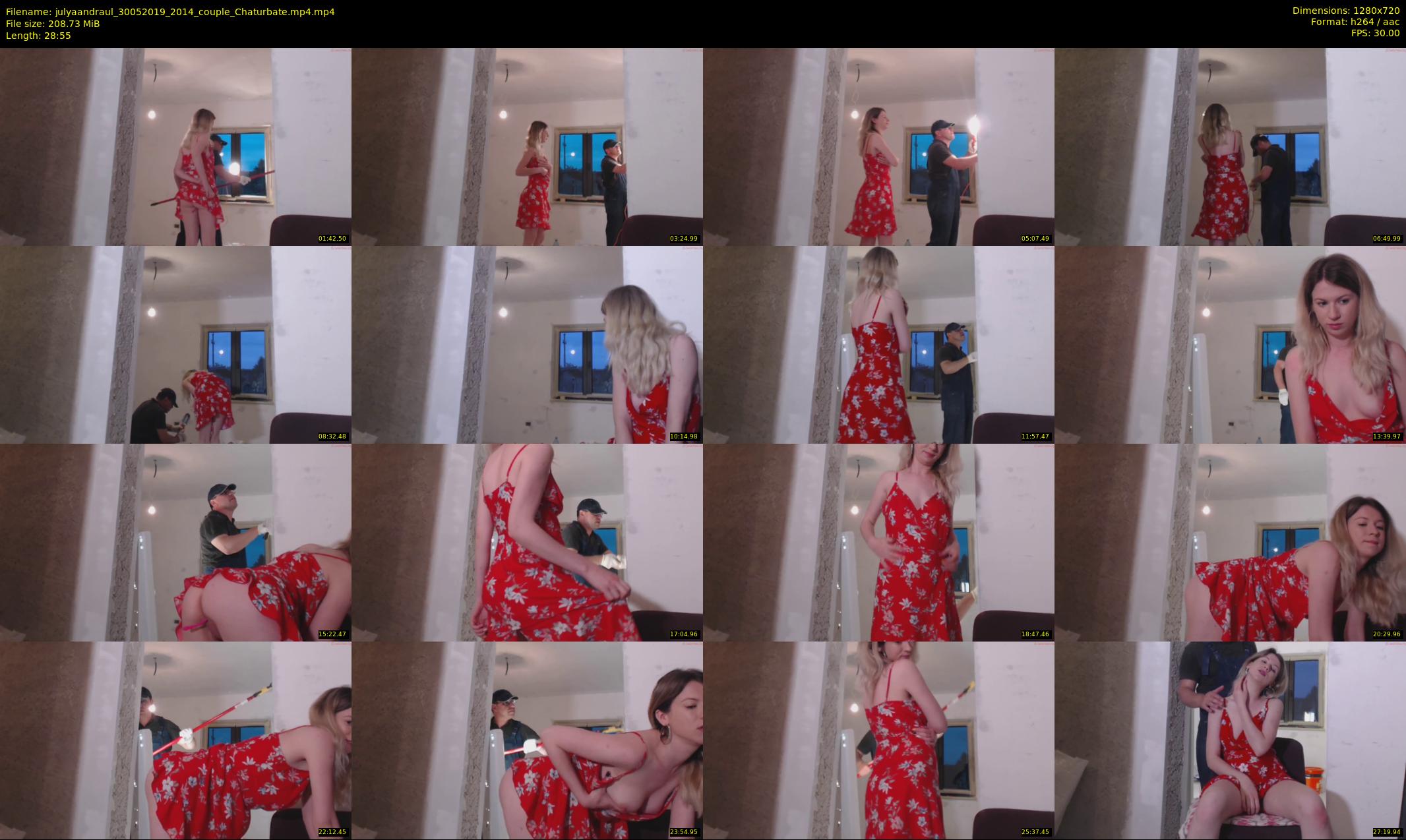 julyaandraul — 29 minute Chaturbate couple cam show recording, 720p, May 30, 2019