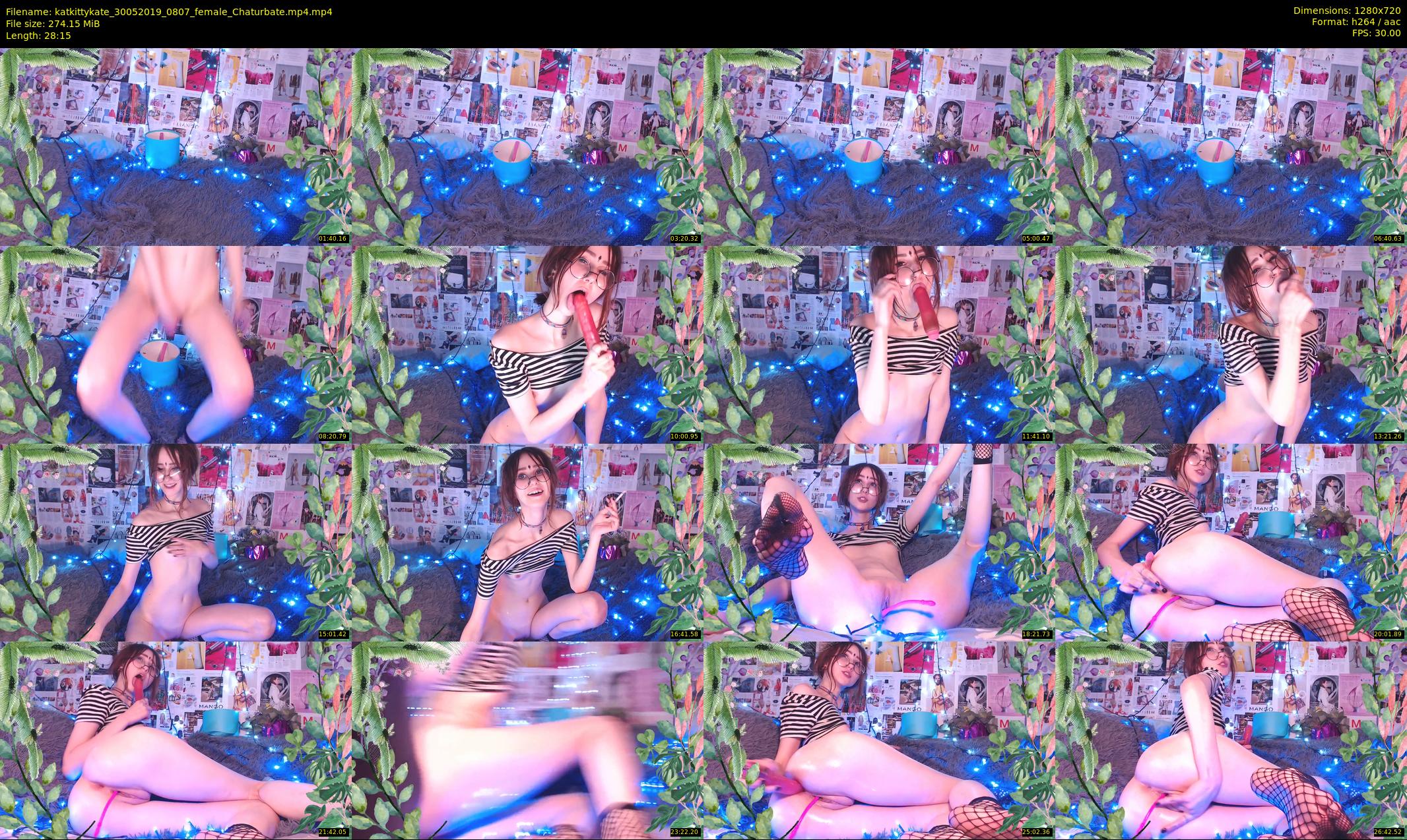 katkittykate — 29 minute Chaturbate female cam show recording, 720p, May 30, 2019