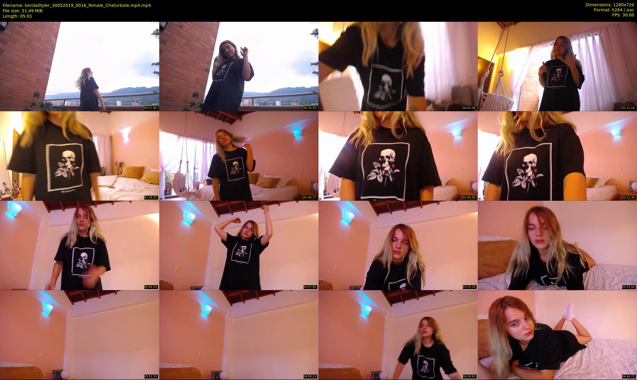 kendalltyler — 6 minute Chaturbate female cam show recording, 720p, May 30, 2019