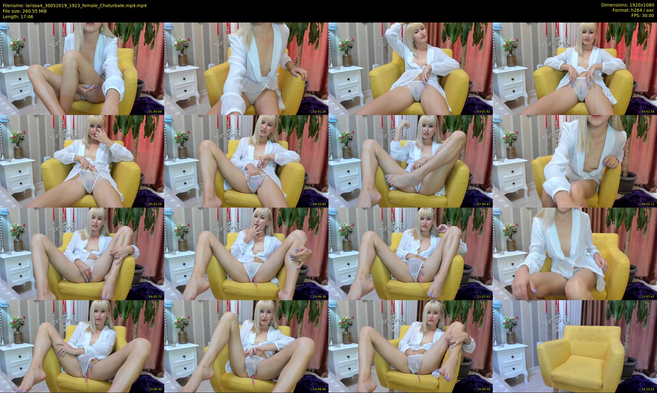 larissa4 — 18 minute Chaturbate female cam show recording, 1080p, May 30, 2019
