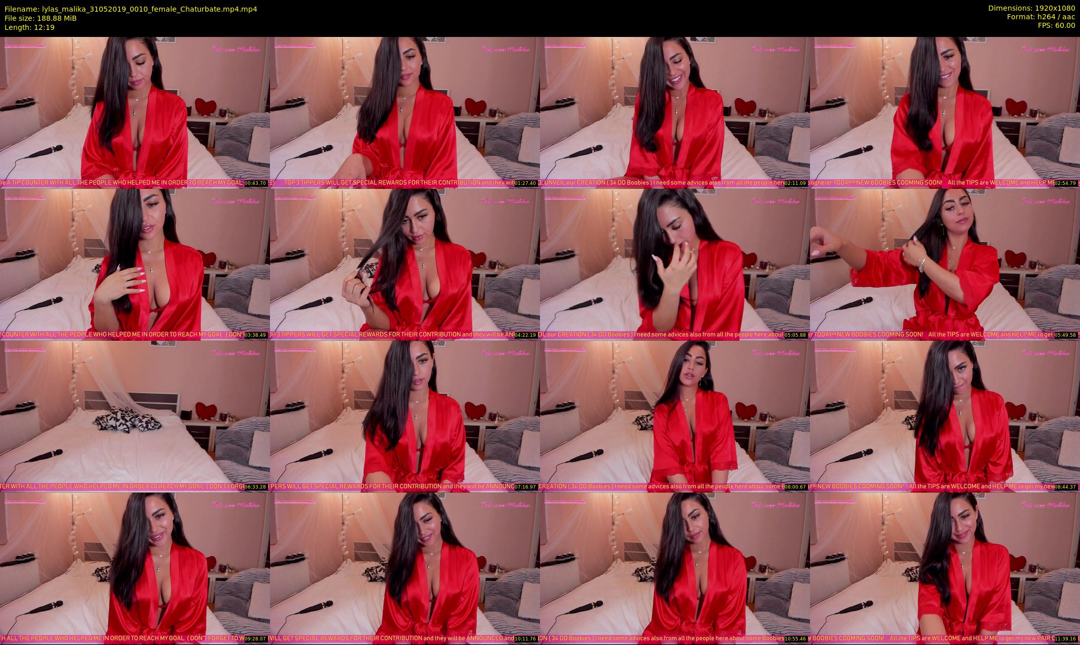 lylas_malika — 13 minute Chaturbate female cam show recording, 1080p, May 31, 2019