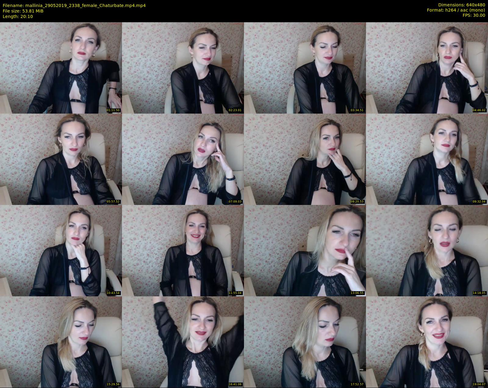 mallinia — 21 minute Chaturbate female cam show recording, 480p, May 29, 2019
