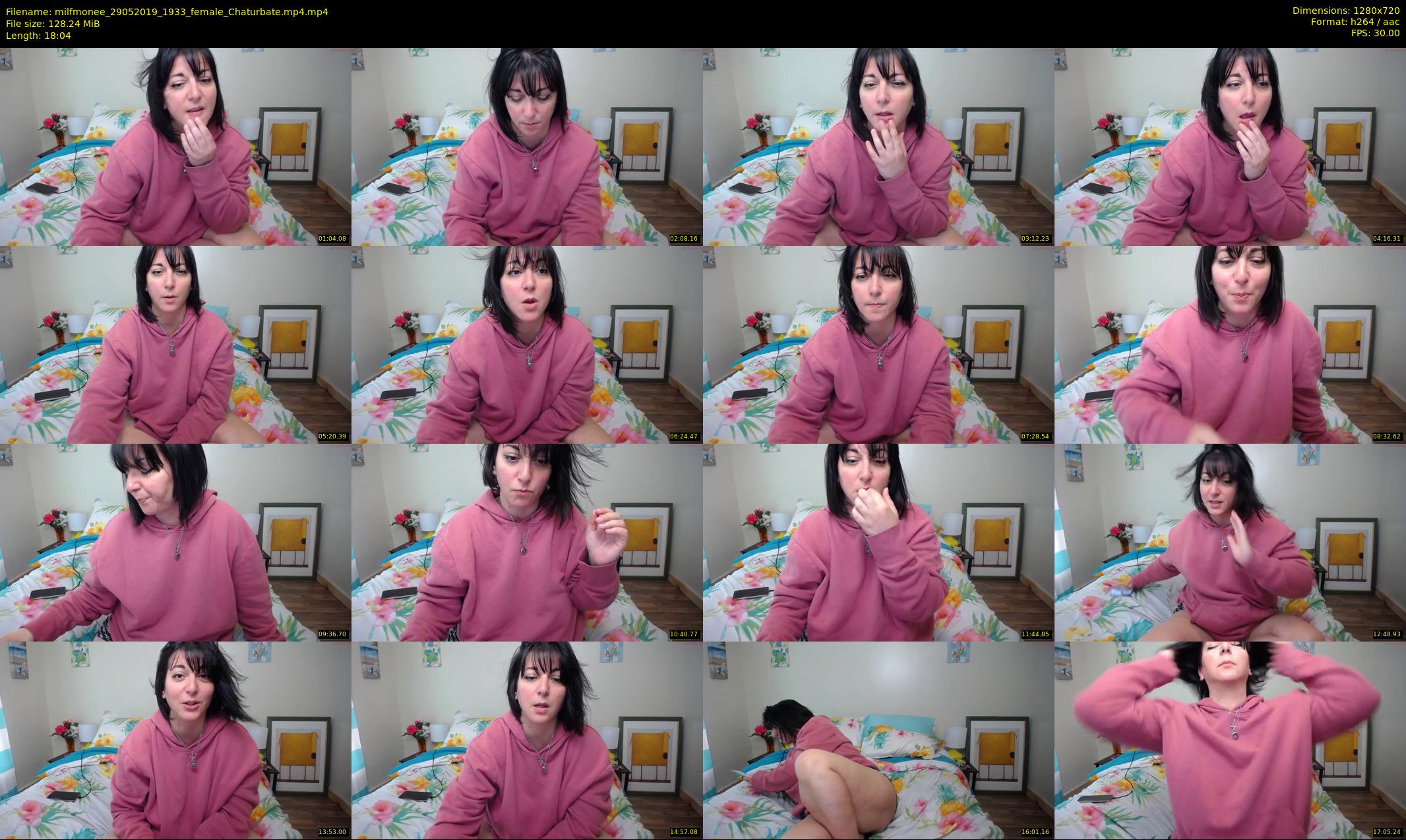 milfmonee — 19 minute Chaturbate female cam show recording, 720p, May 29, 2019
