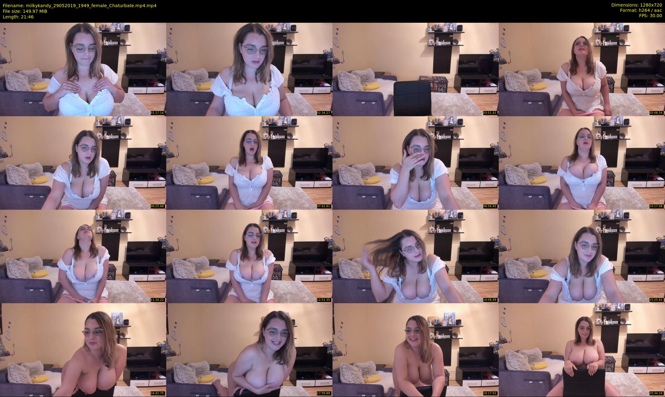 milkykandy — 22 minute Chaturbate female cam show recording, 720p, May 29, 2019