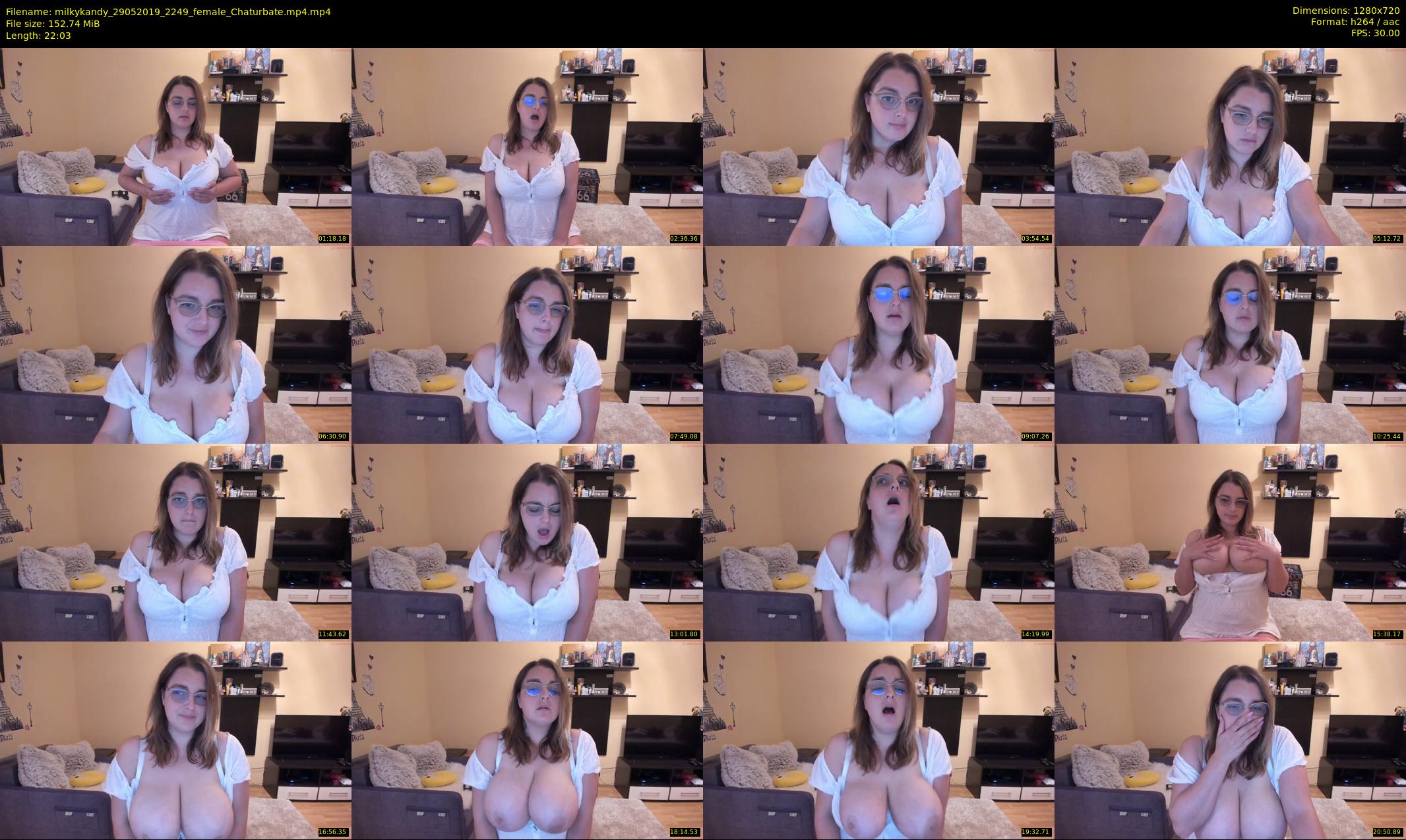 milkykandy — 23 minute Chaturbate female cam show recording, 720p, May 29, 2019