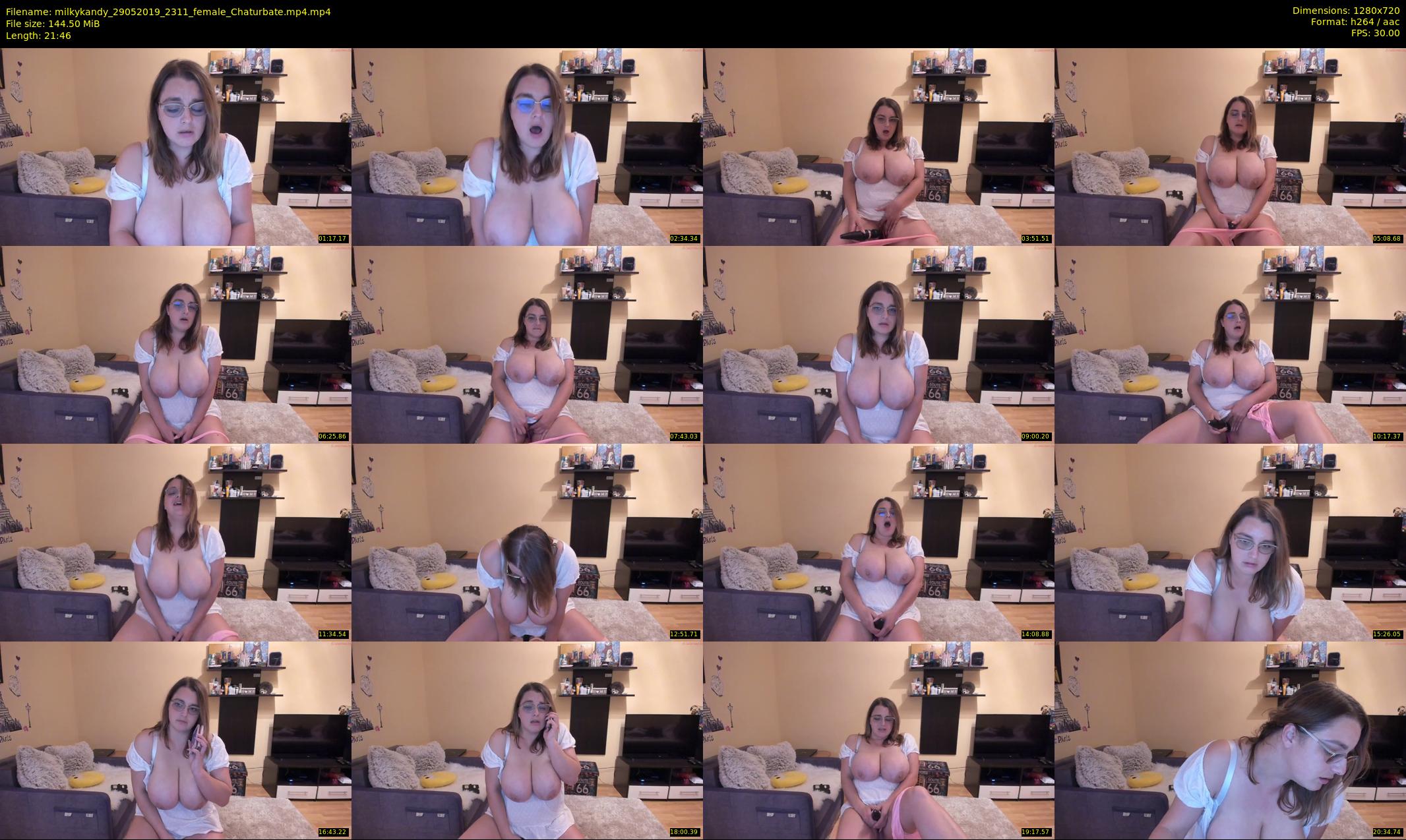milkykandy — 22 minute Chaturbate female cam show recording, 720p, May 29, 2019