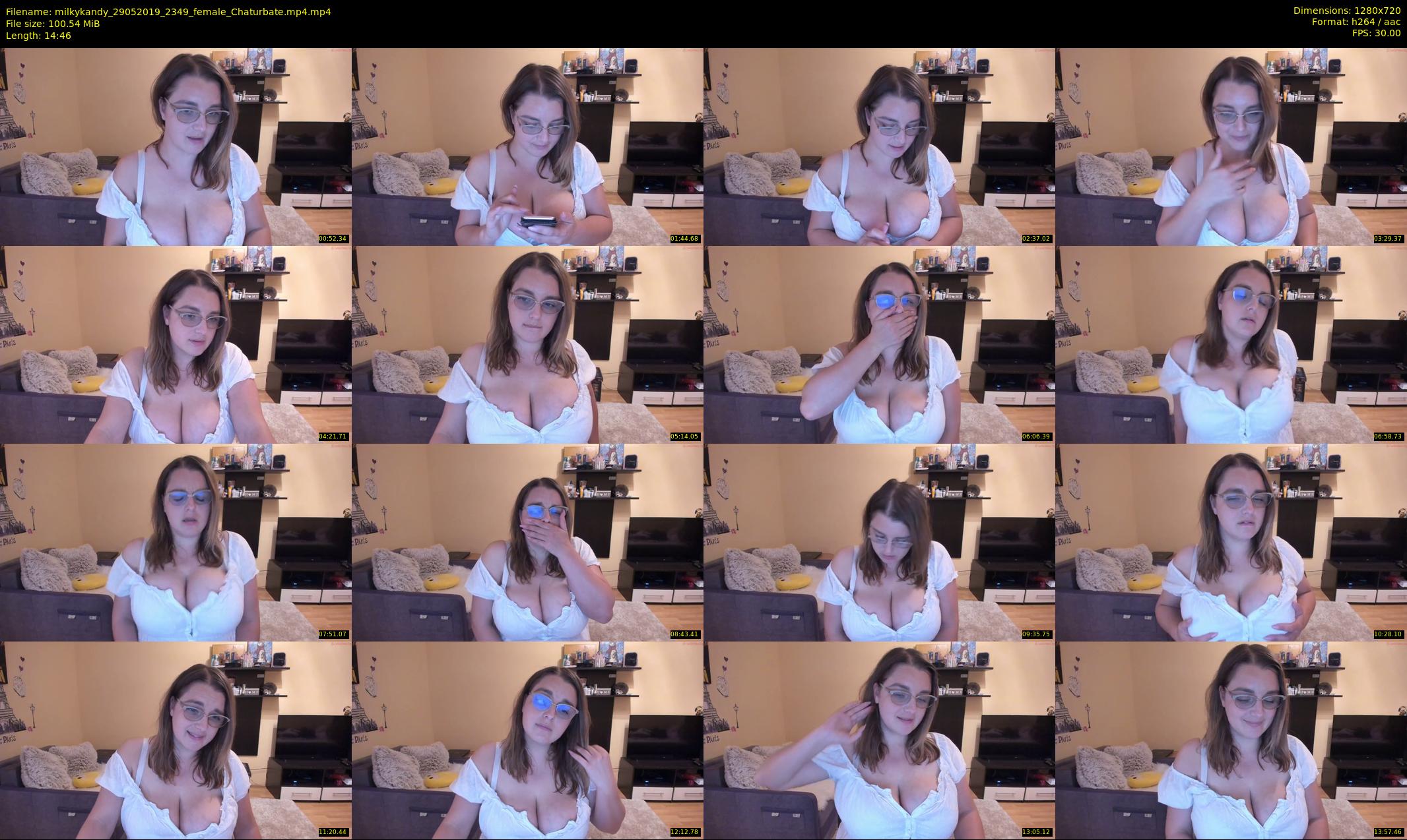 milkykandy — 15 minute Chaturbate female cam show recording, 720p, May 29, 2019