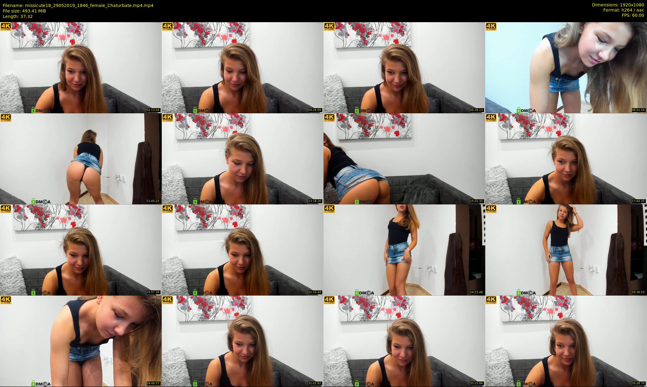 missicute18 — 38 minute Chaturbate female cam show recording, 1080p, May 29, 2019