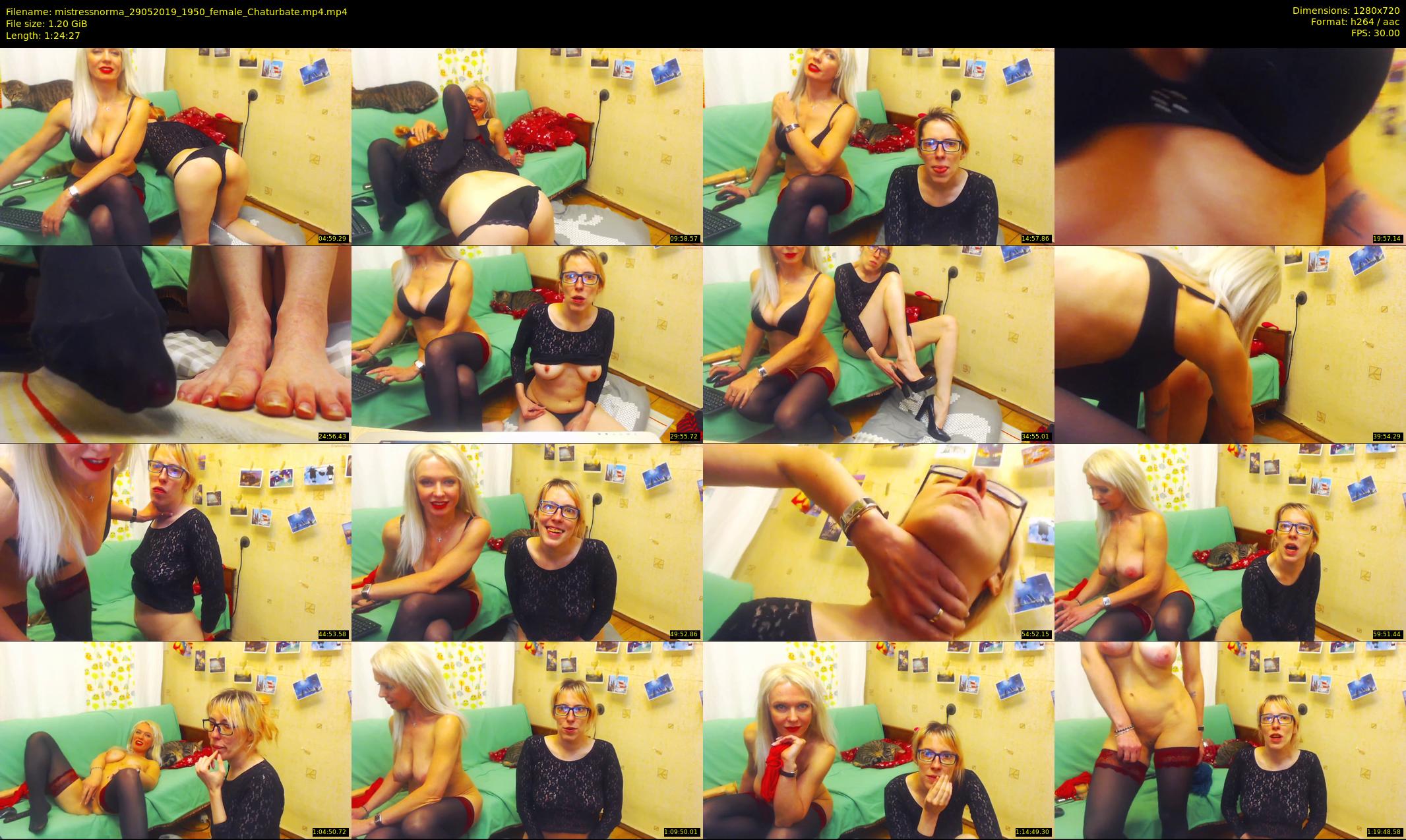 mistressnorma — 85 minute Chaturbate female cam show recording, 720p, May 29, 2019