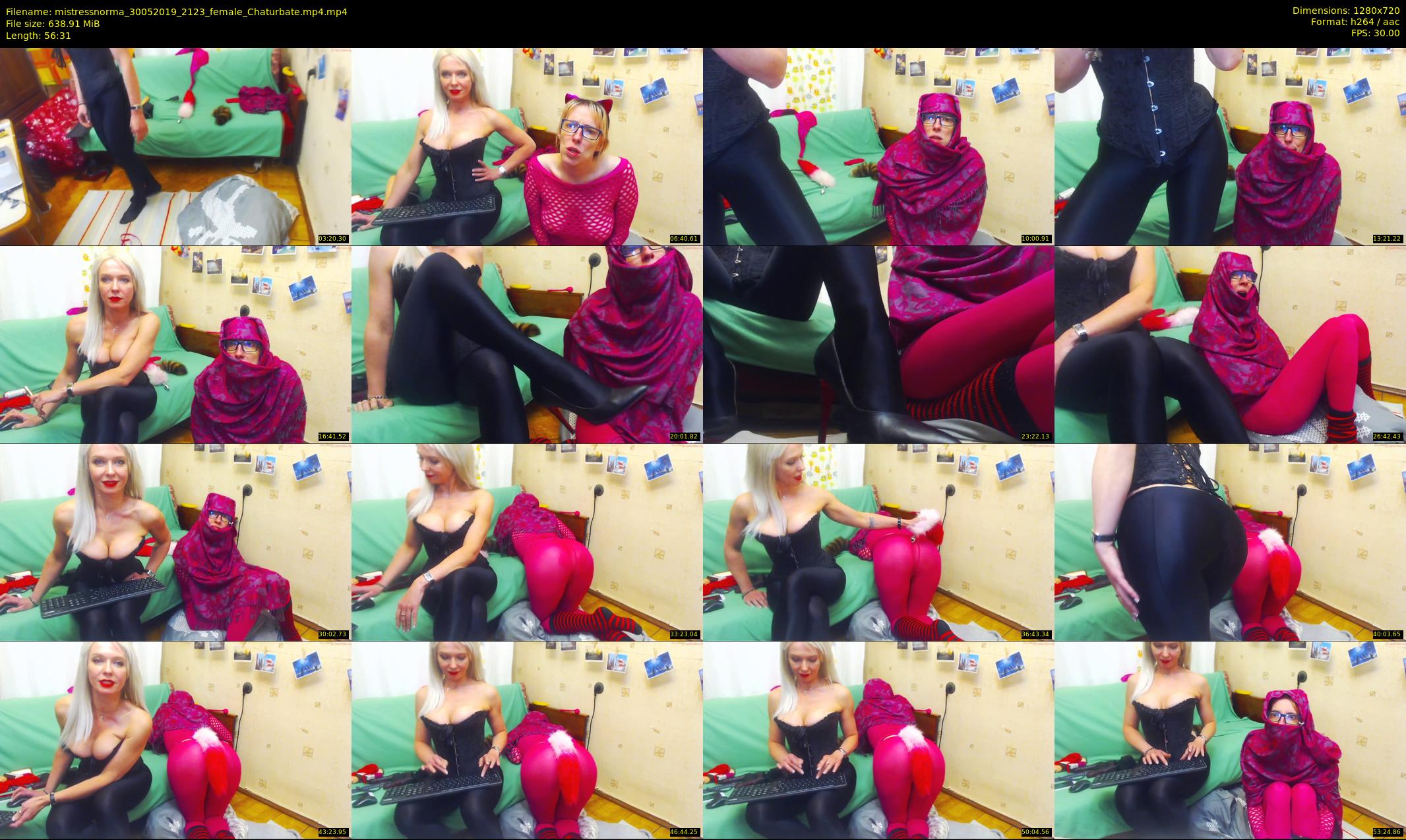 mistressnorma — 57 minute Chaturbate female cam show recording, 720p, May 30, 2019