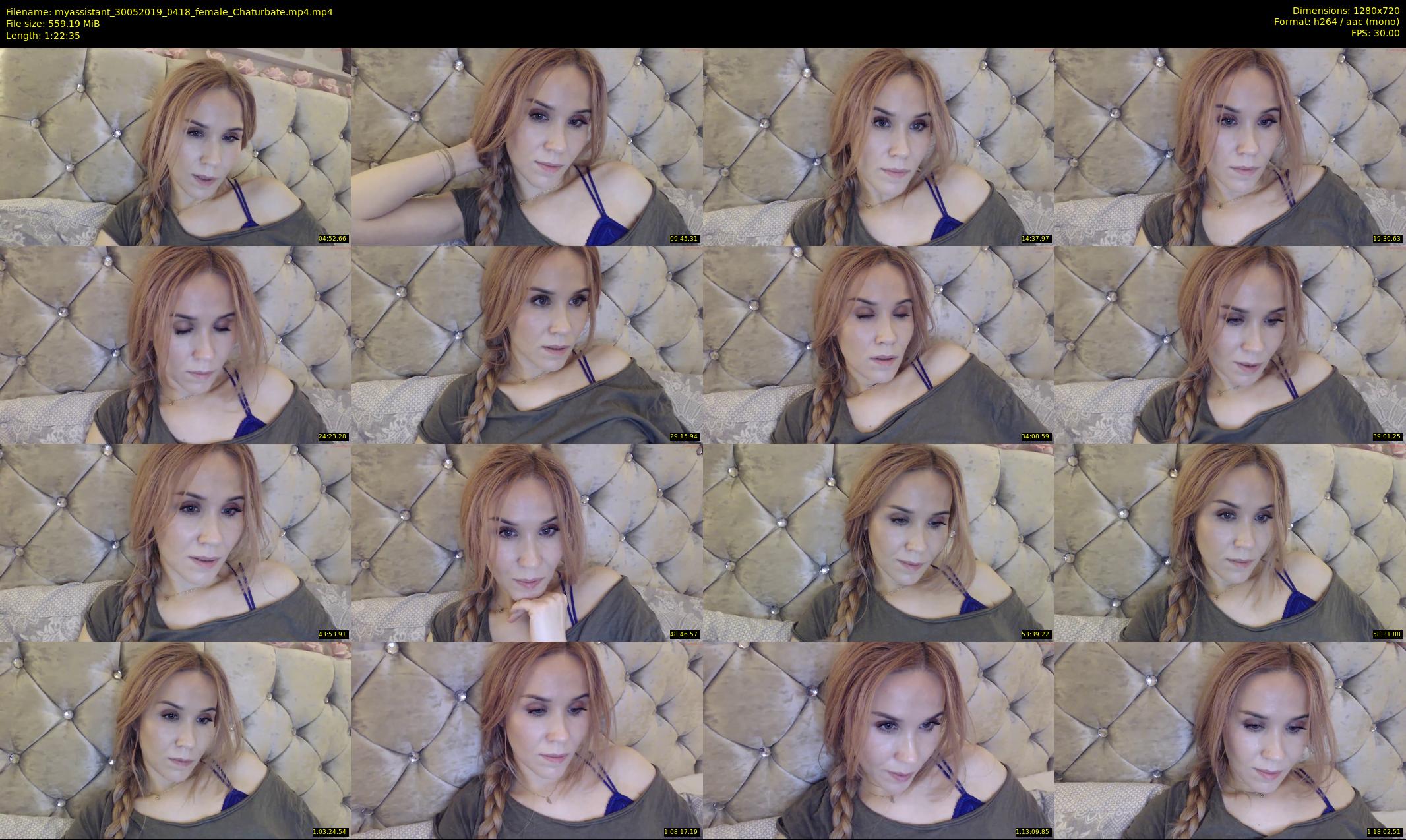 myassistant — 83 minute Chaturbate female cam show recording, 720p, May 30, 2019