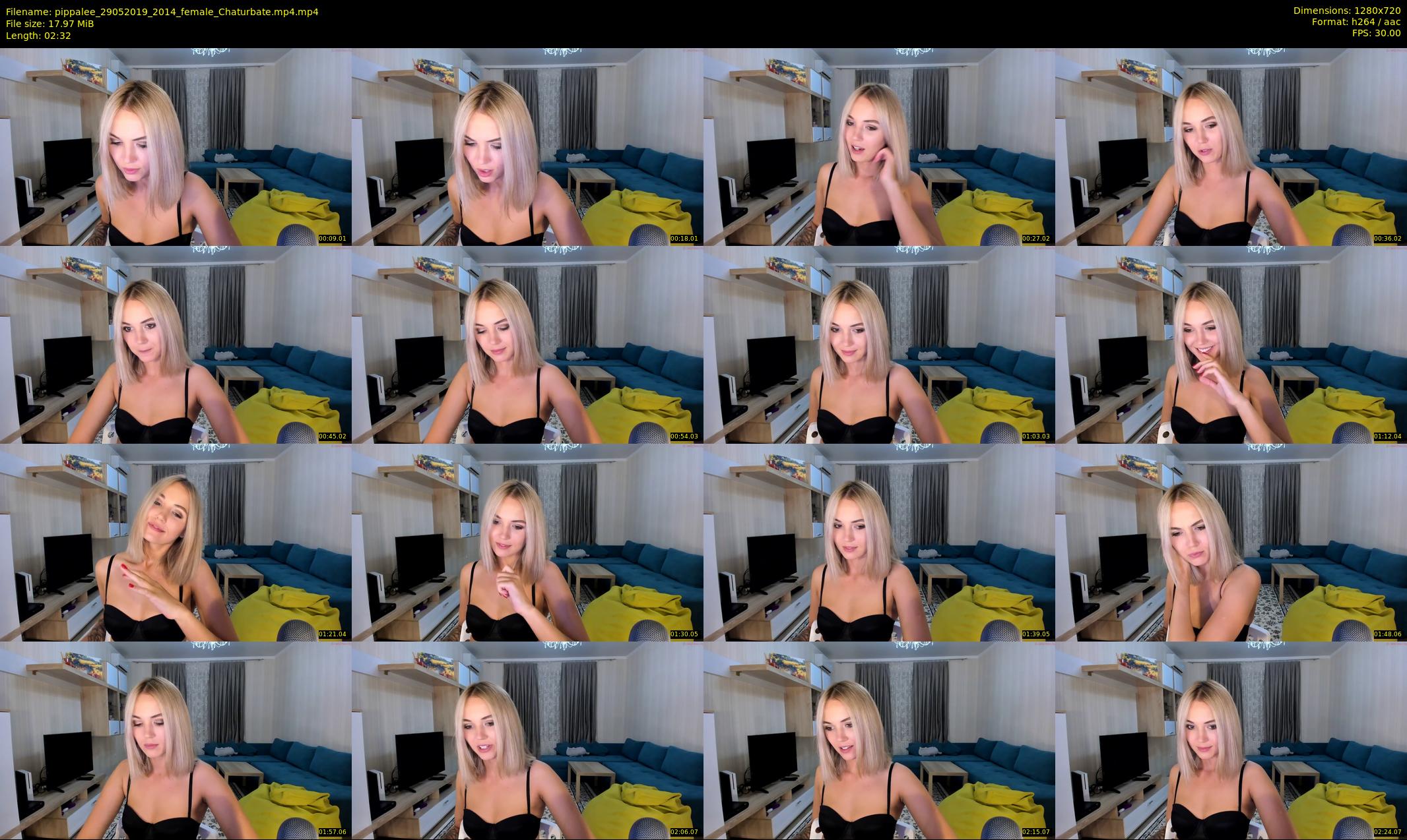 pippalee — 3 minute Chaturbate female cam show recording, 720p, May 29, 2019