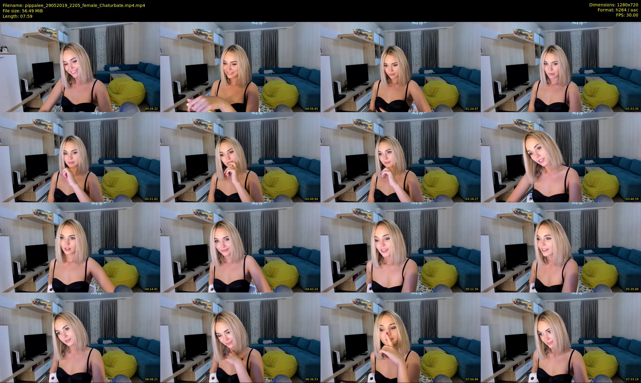 pippalee — 8 minute Chaturbate female cam show recording, 720p, May 29, 2019