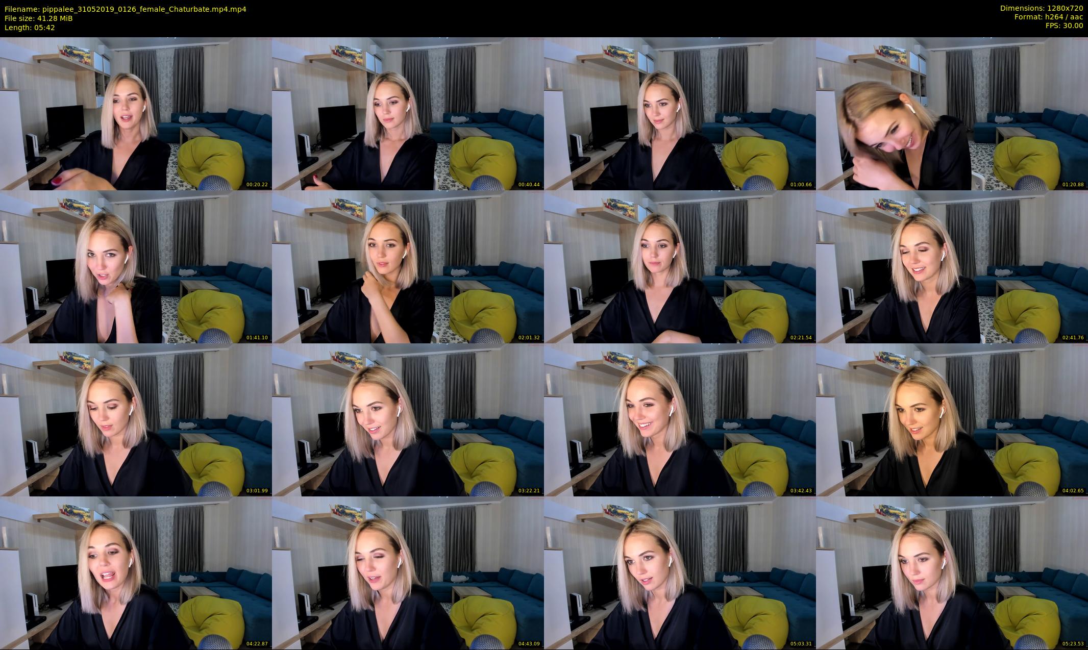 pippalee — 6 minute Chaturbate female cam show recording, 720p, May 31, 2019