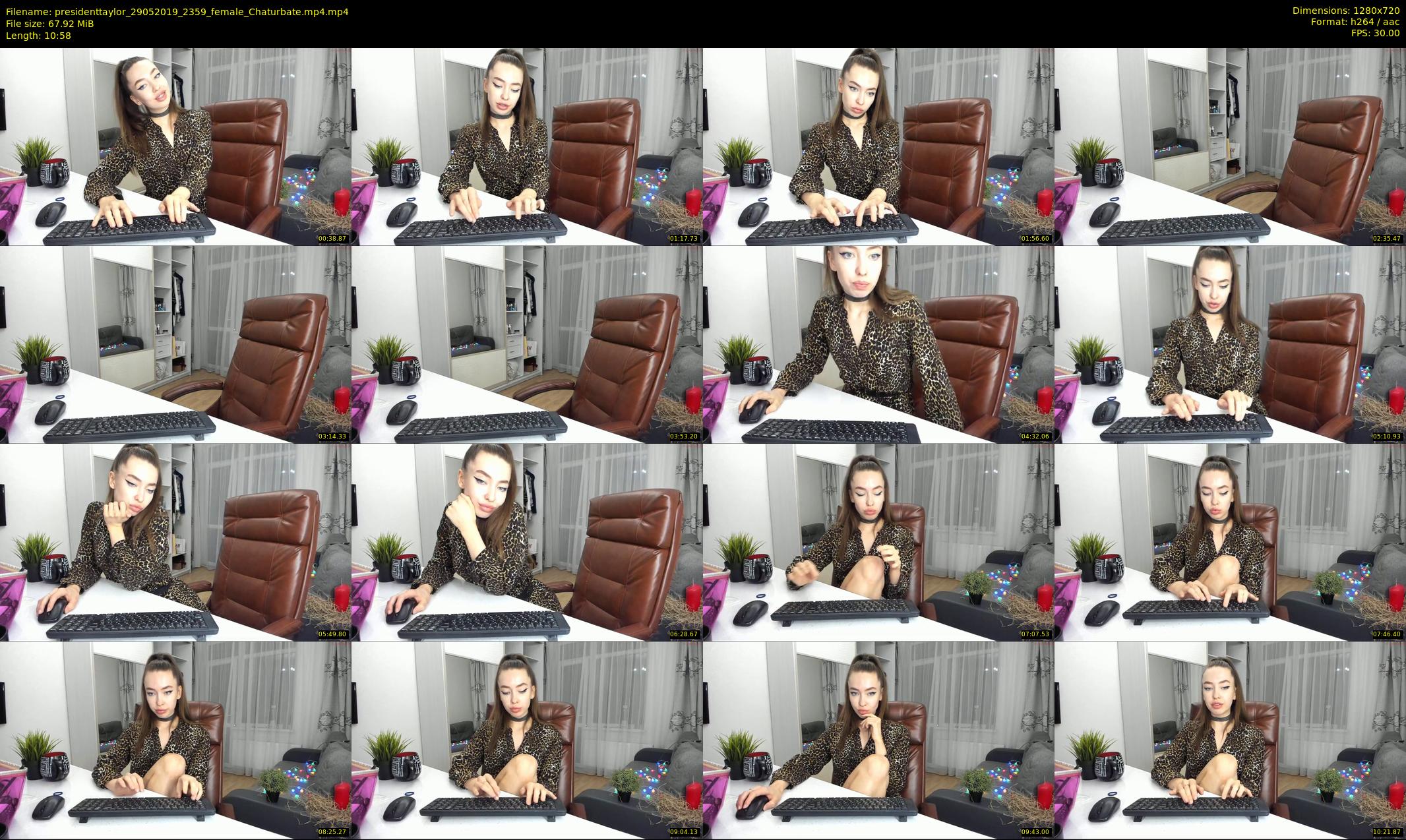 presidenttaylor — 11 minute Chaturbate female cam show recording, 720p, May 29, 2019