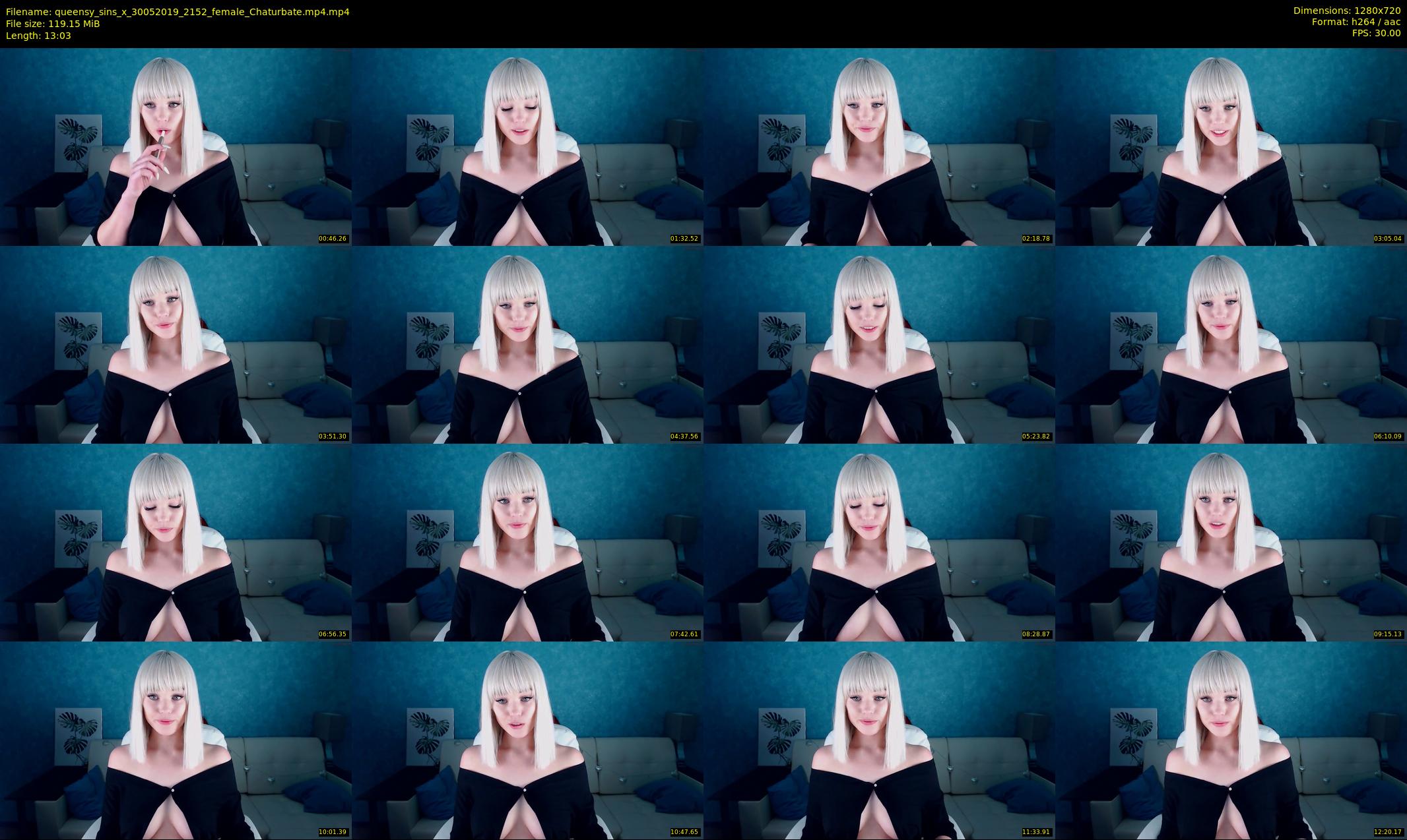 queensy_sins_x — 14 minute Chaturbate female cam show recording, 720p, May 30, 2019