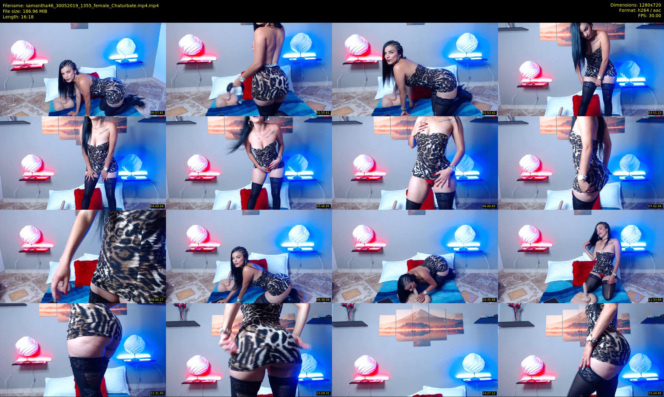 samantha46 — 17 minute Chaturbate female cam show recording, 720p, May 30, 2019