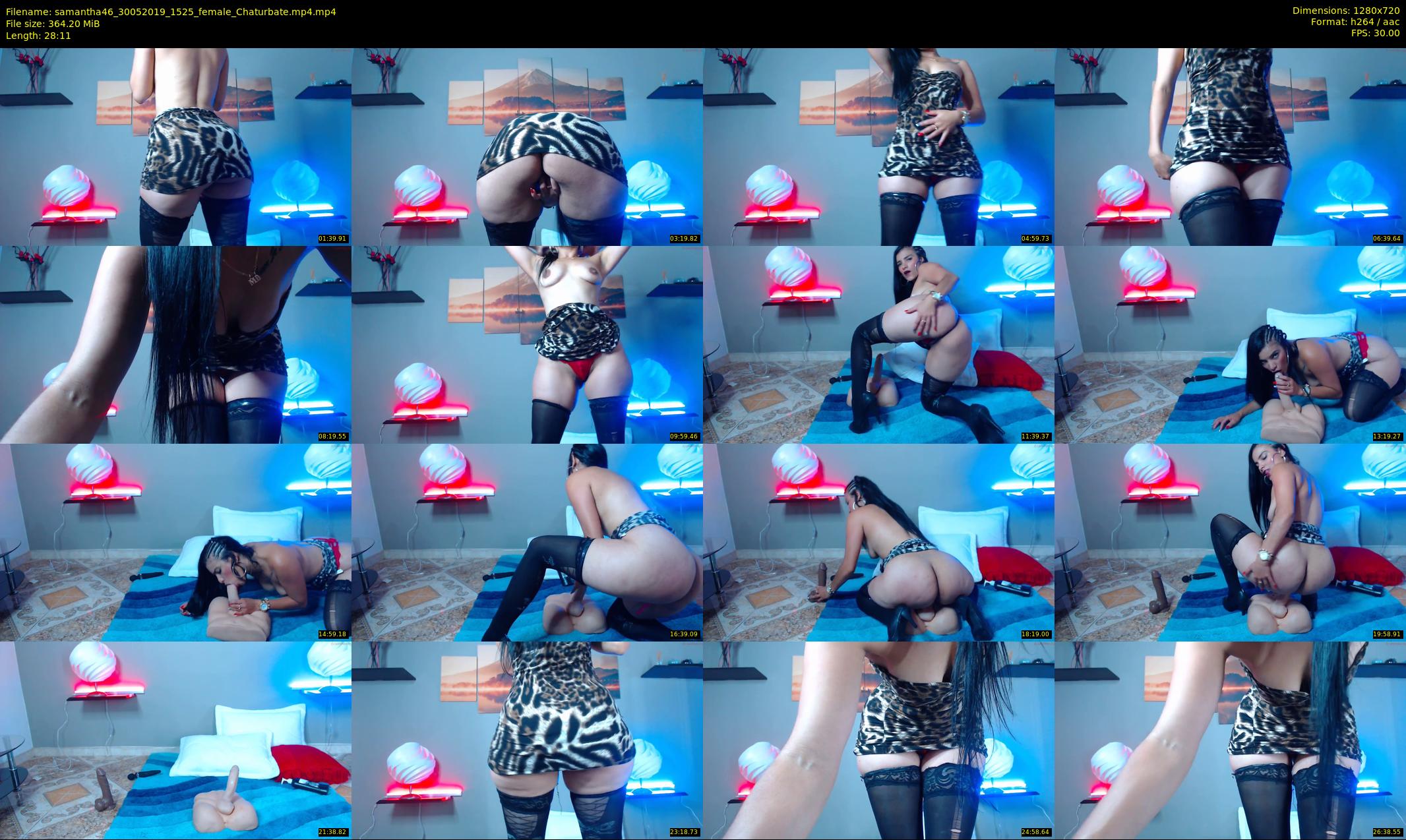 samantha46 — 29 minute Chaturbate female cam show recording, 720p, May 30, 2019