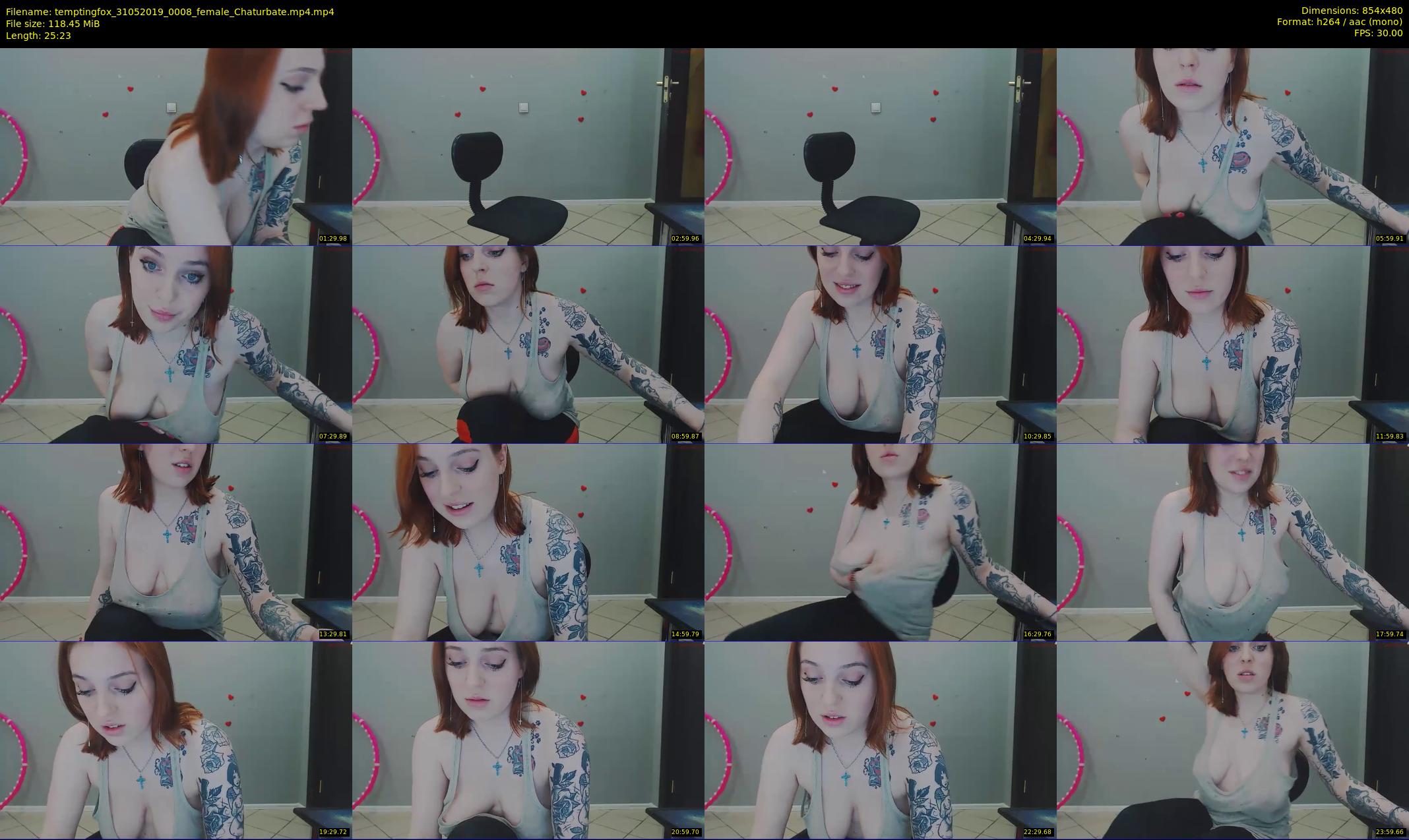 temptingfox — 26 minute Chaturbate female cam show recording, 480p, May 31, 2019