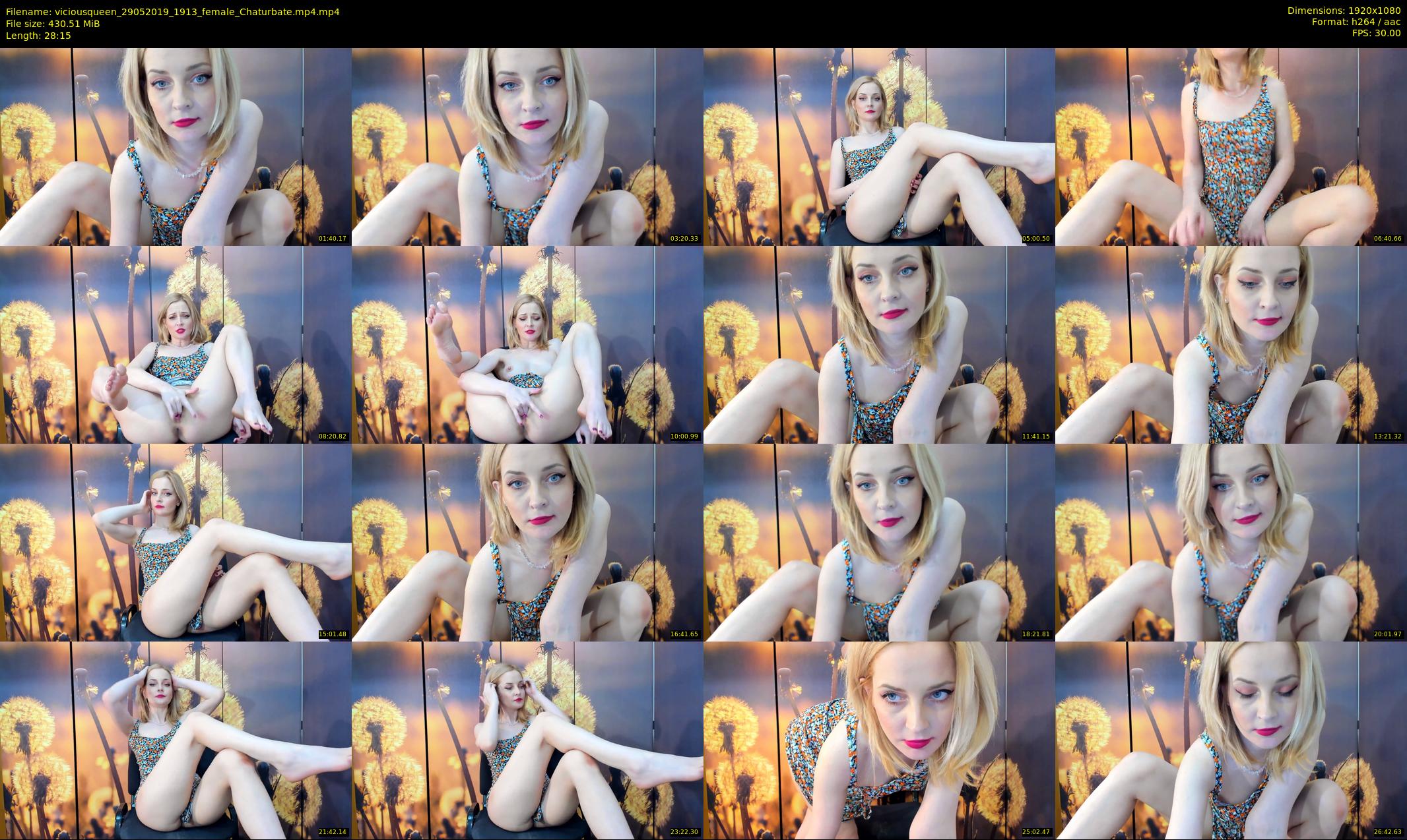 viciousqueen — 29 minute Chaturbate female cam show recording, 1080p, May 29, 2019