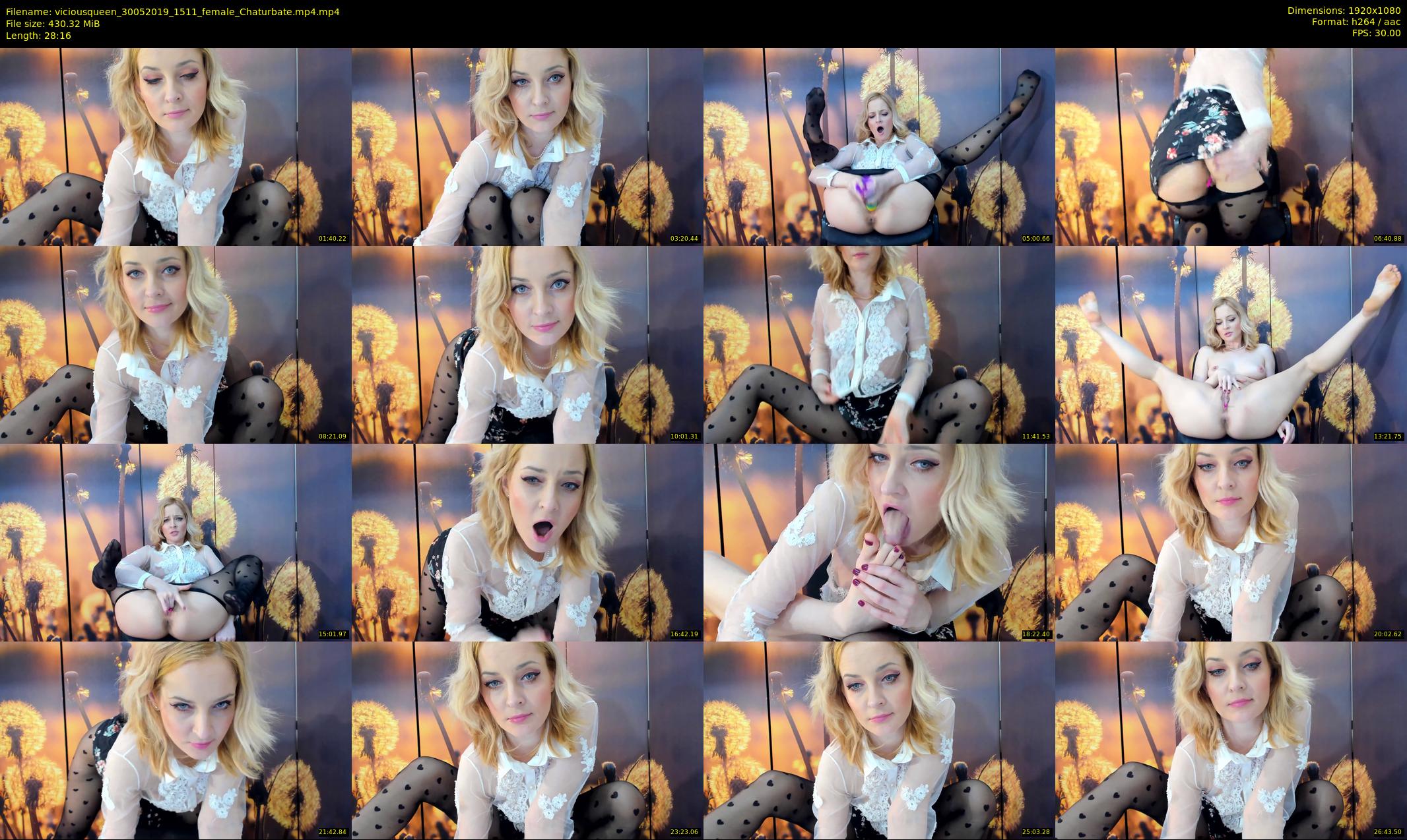 viciousqueen — 29 minute Chaturbate female cam show recording, 1080p, May 30, 2019