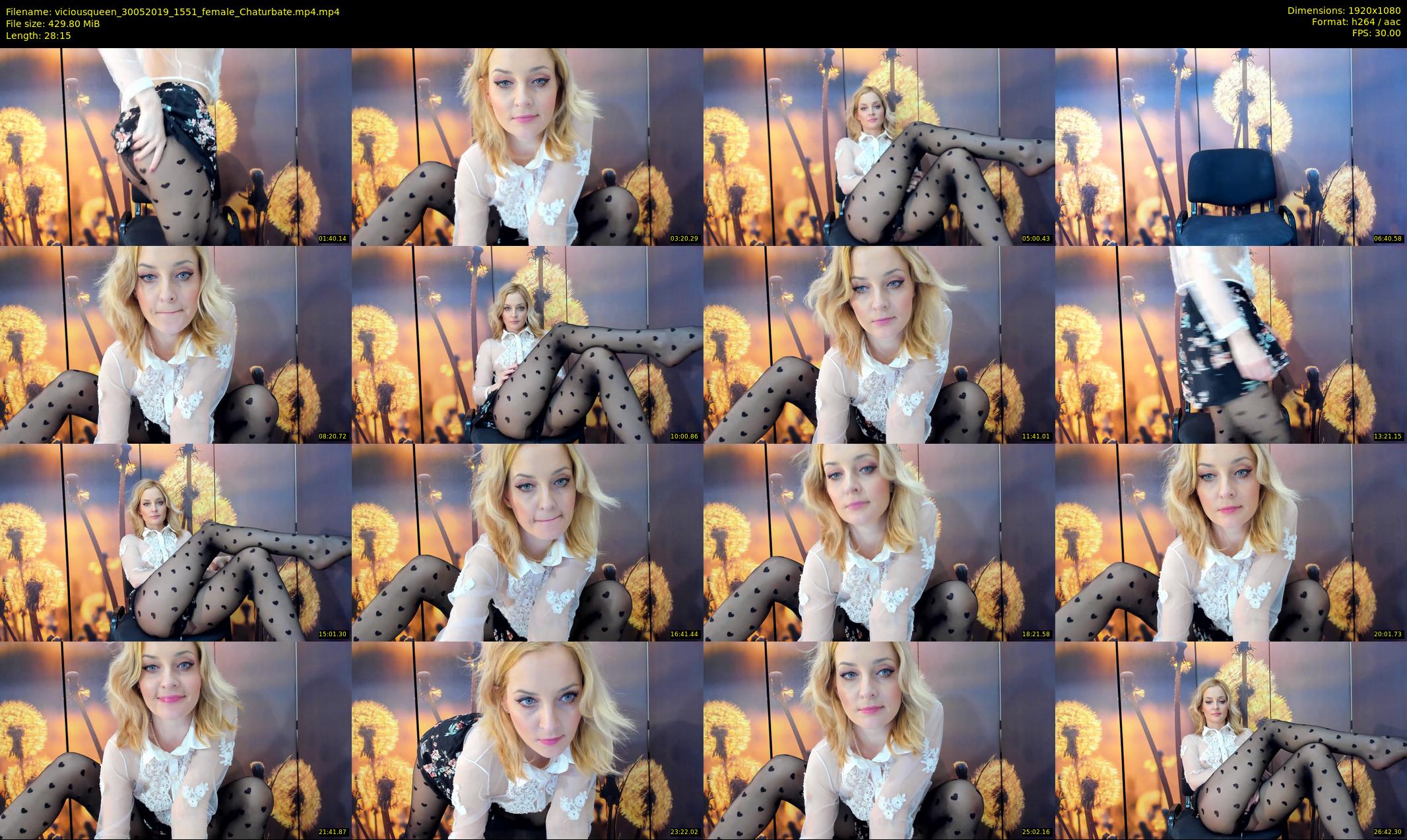 viciousqueen — 29 minute Chaturbate female cam show recording, 1080p, May 30, 2019