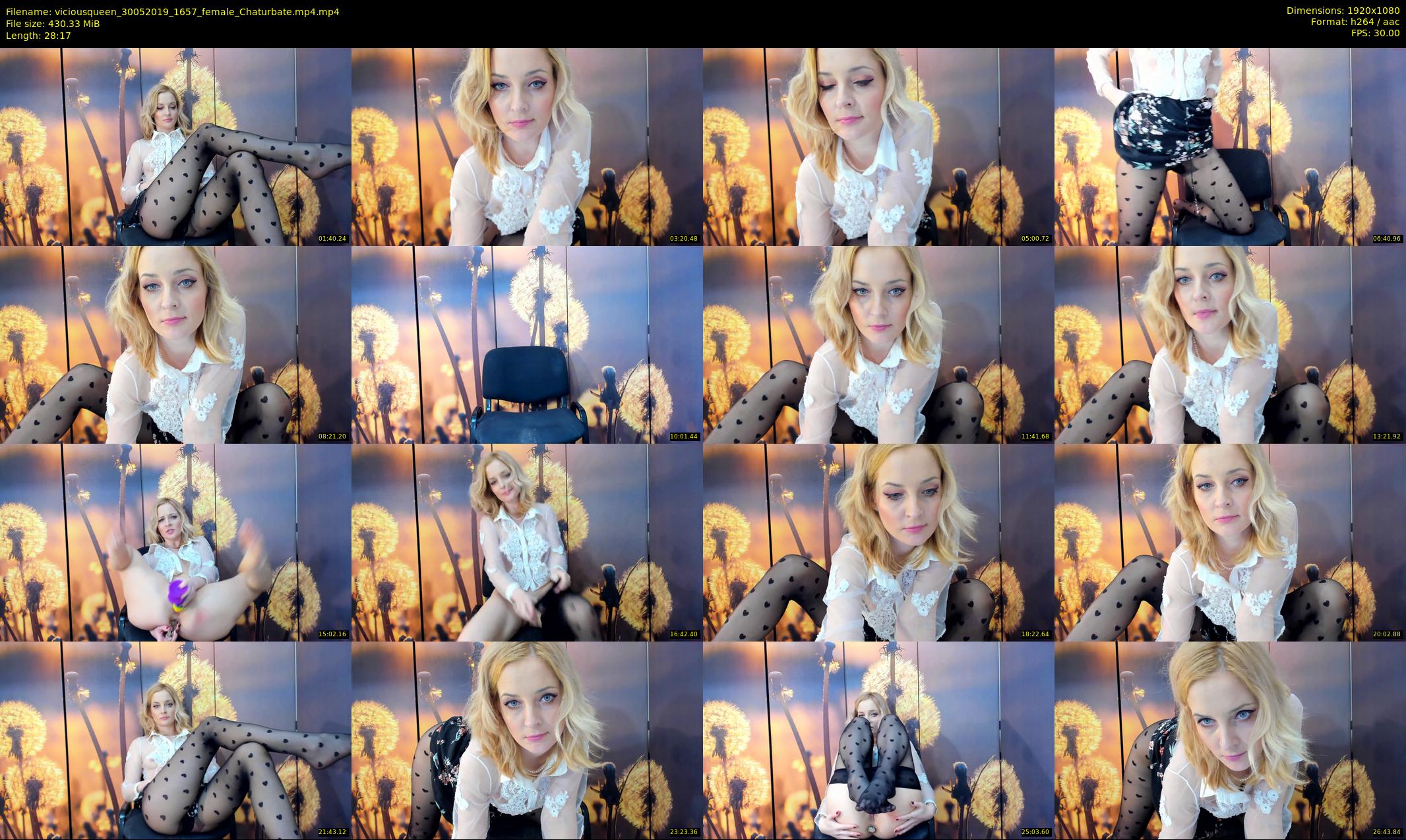 viciousqueen — 29 minute Chaturbate female cam show recording, 1080p, May 30, 2019