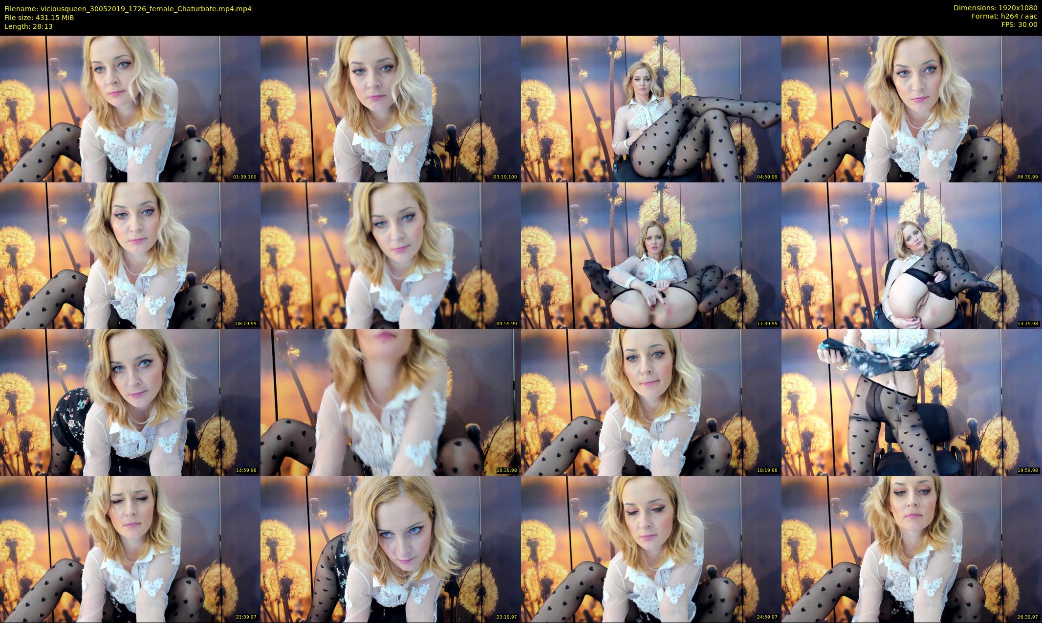 viciousqueen — 29 minute Chaturbate female cam show recording, 1080p, May 30, 2019