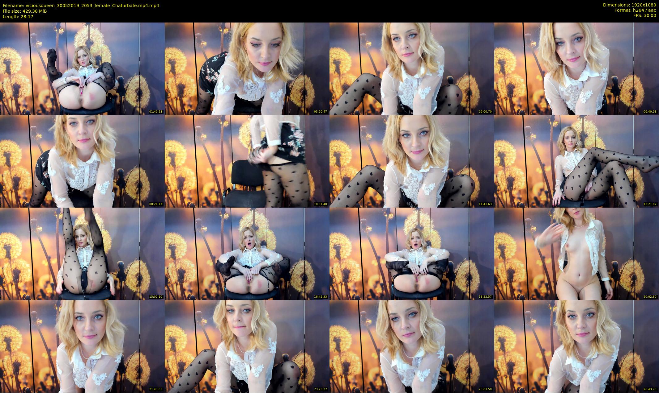 viciousqueen — 29 minute Chaturbate female cam show recording, 1080p, May 30, 2019