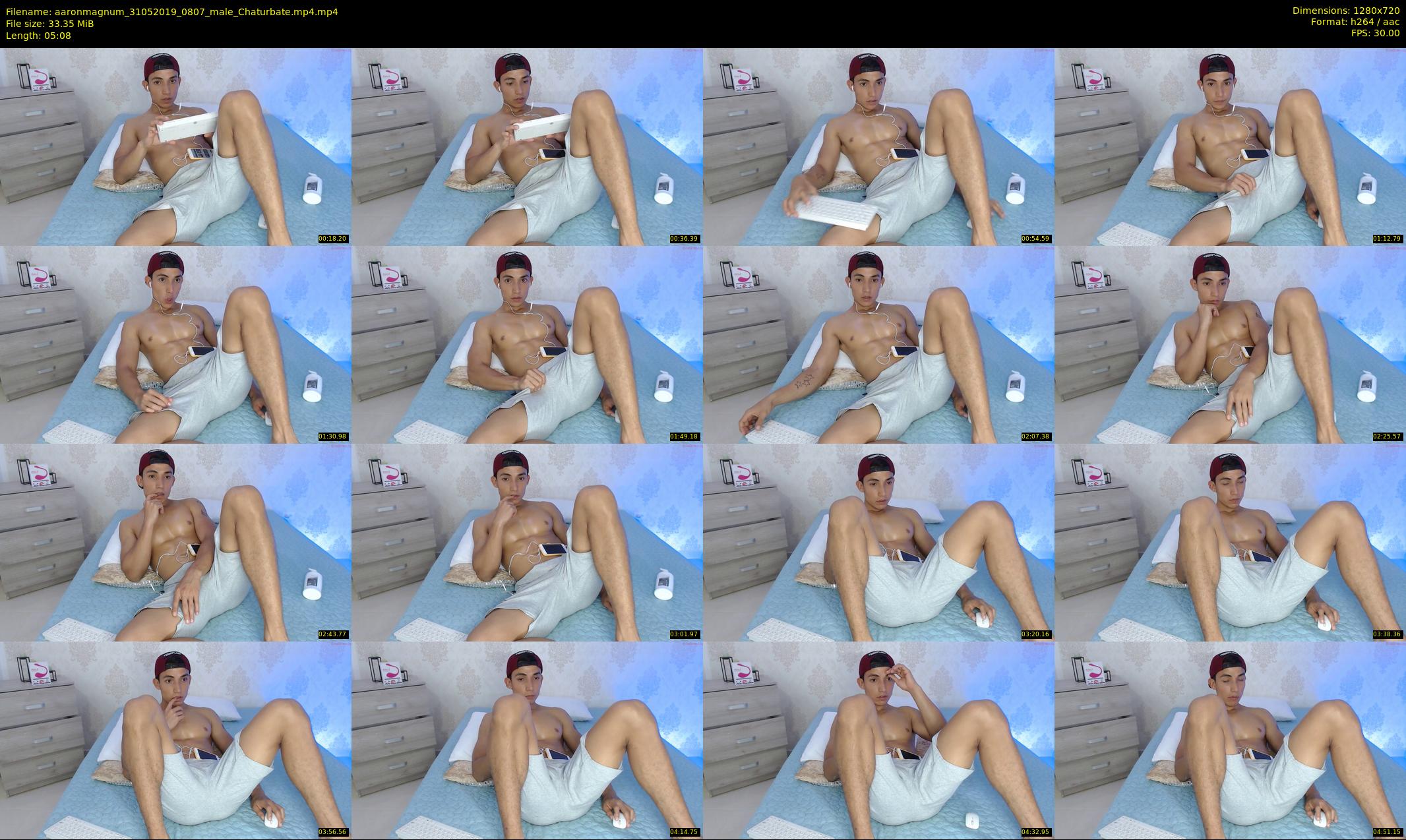 aaronmagnum — 6 minute Chaturbate male cam show recording, 720p, May 31, 2019