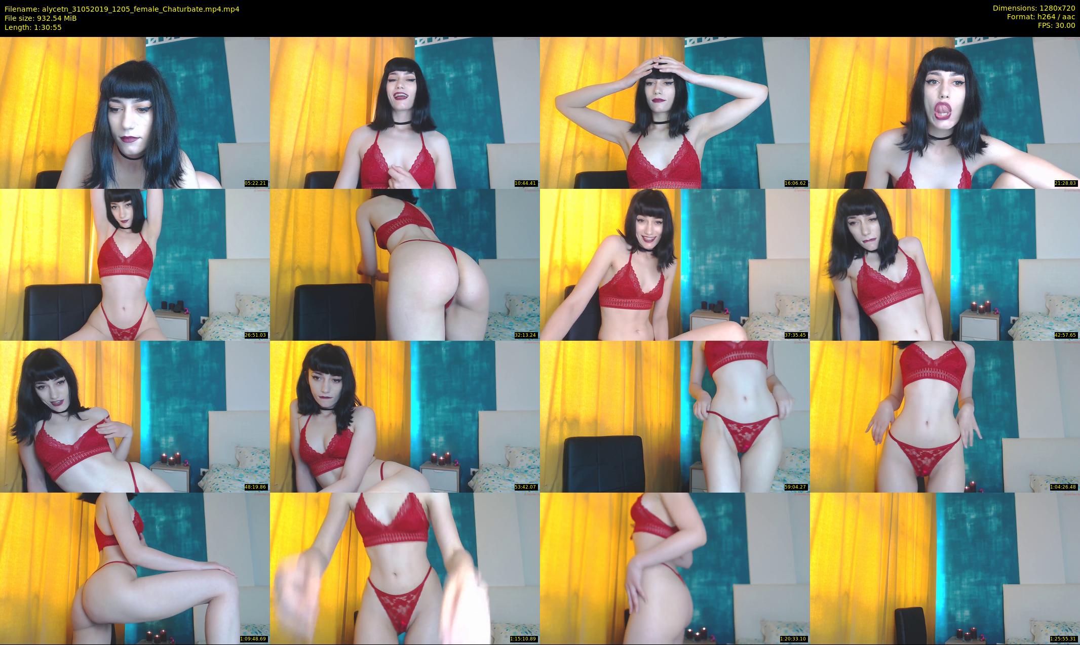 alycetn — 91 minute Chaturbate female cam show recording, 720p, May 31, 2019