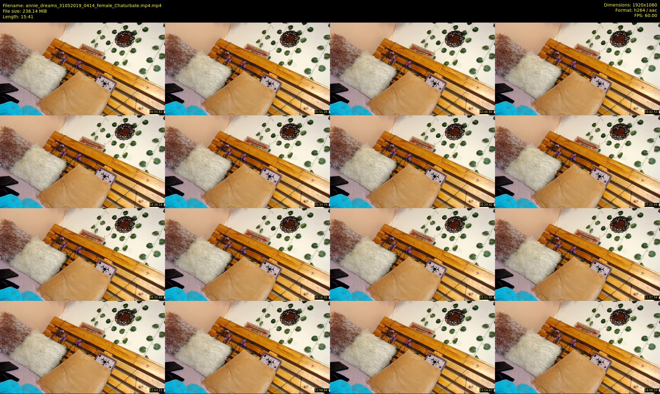 annie_dreams — 16 minute Chaturbate female cam show recording, 1080p, May 31, 2019