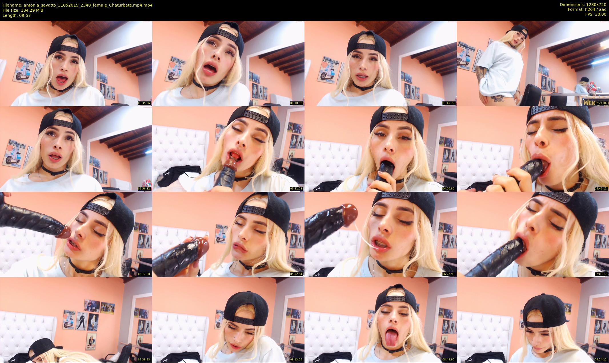 antonia_savatto — 10 minute Chaturbate female cam show recording, 720p, May 31, 2019