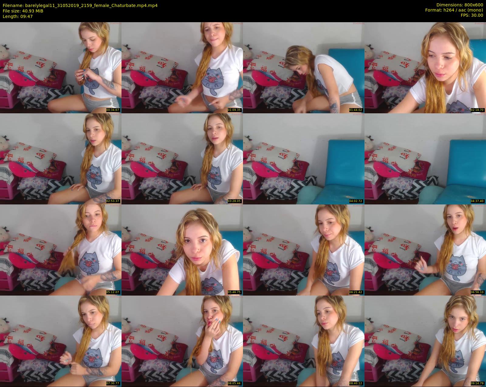 barelylegal11 — 10 minute Chaturbate female cam show recording, 480p, May 31, 2019