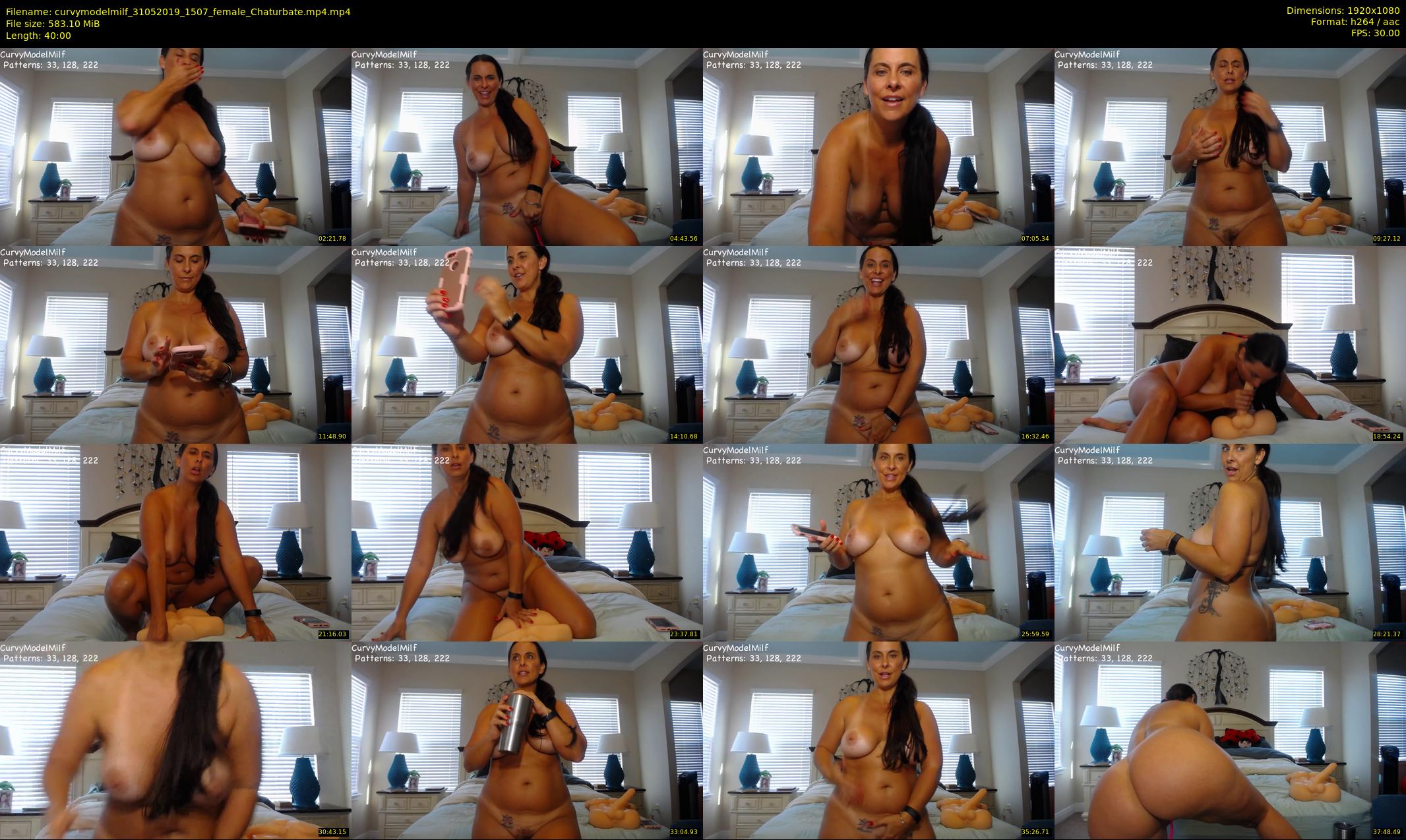 curvymodelmilf — 40 minute Chaturbate female cam show recording, 1080p, May 31, 2019