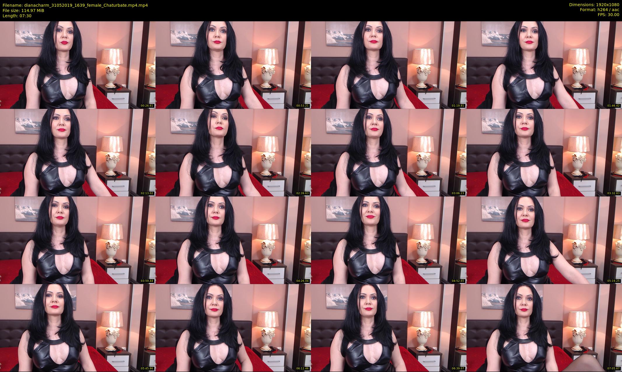 dianacharm — 8 minute Chaturbate female cam show recording, 1080p, May 31, 2019