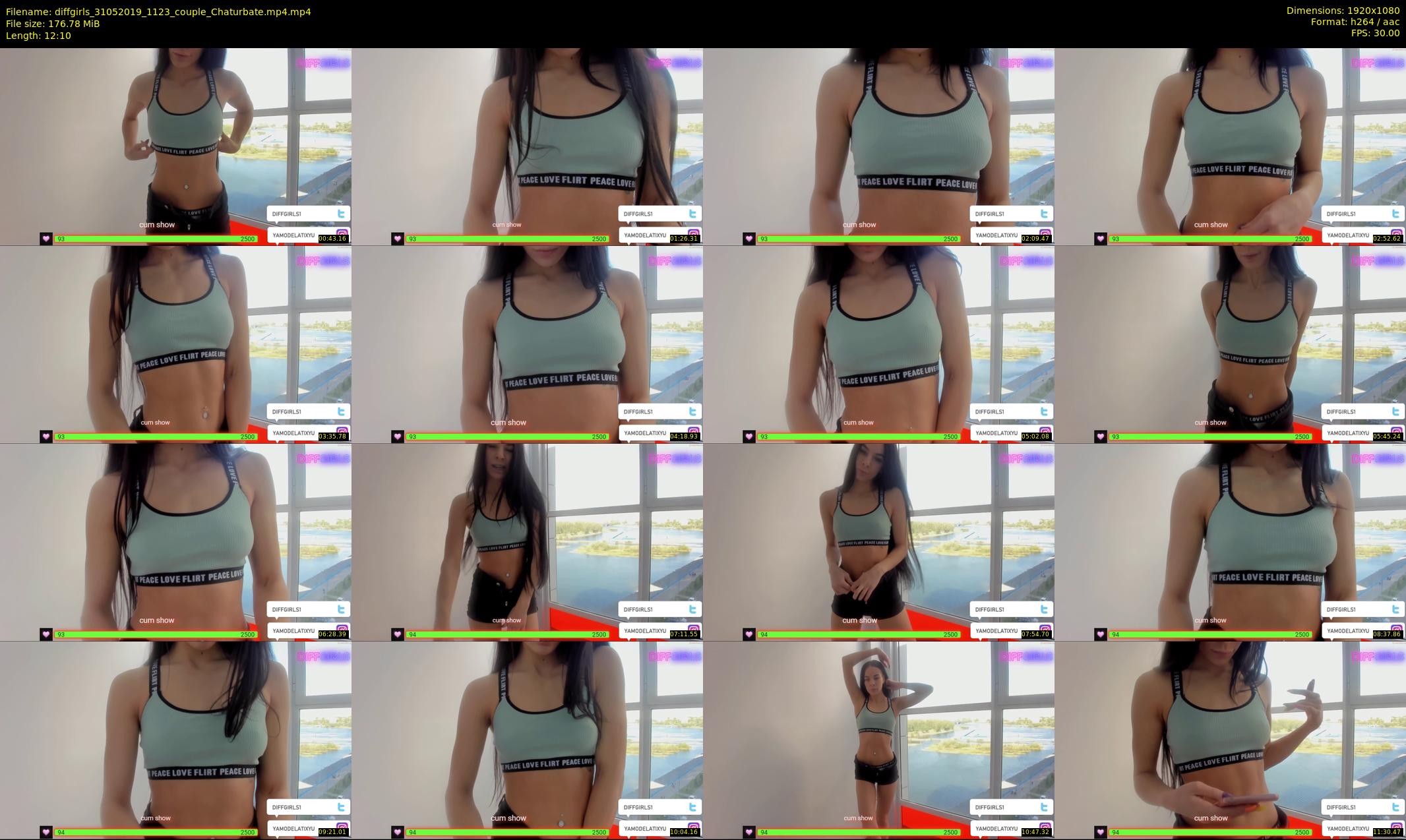 diffgirls — 13 minute Chaturbate female cam show recording, 1080p, May 31, 2019