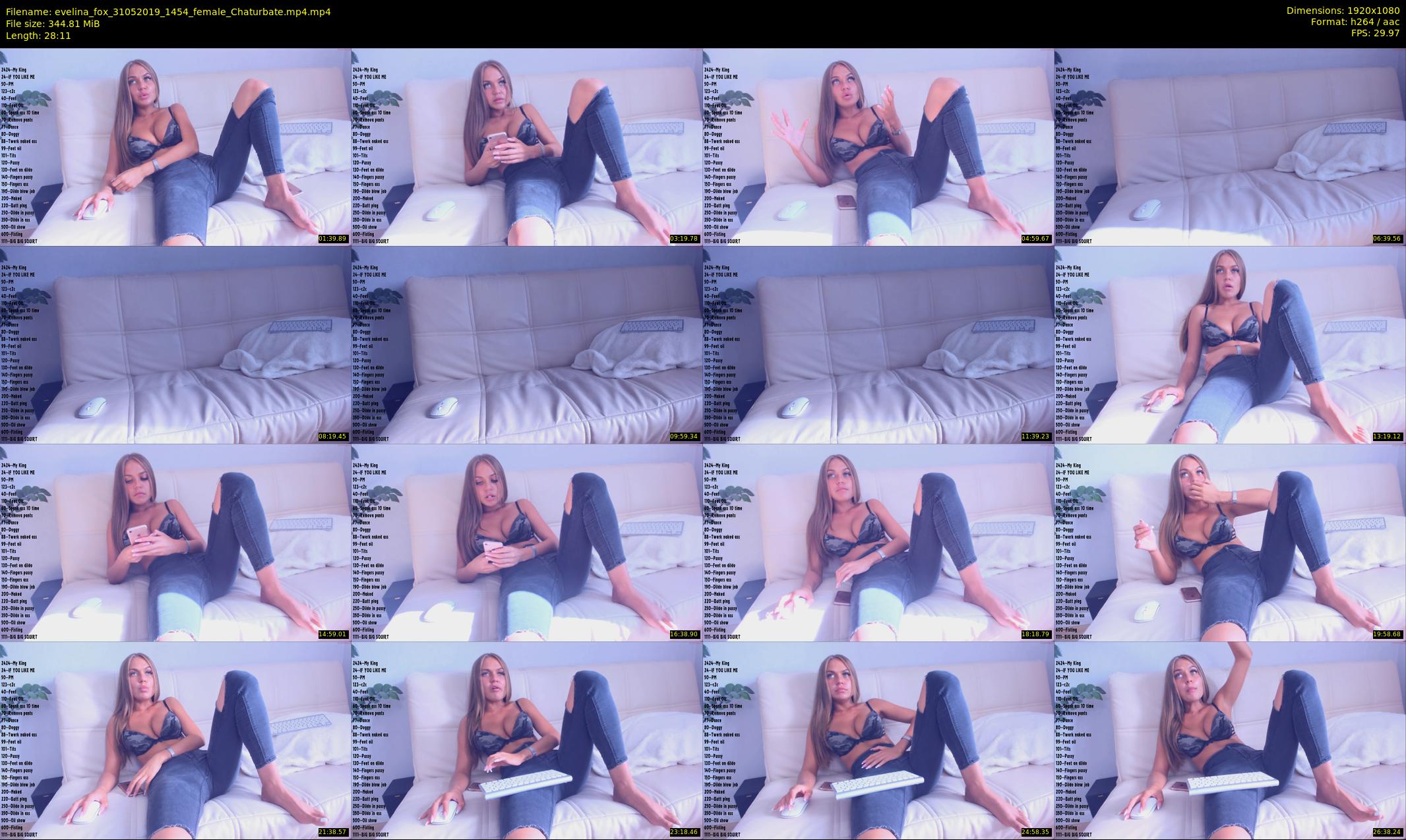 evelina_fox — 29 minute Chaturbate female cam show recording, 1080p, May 31, 2019