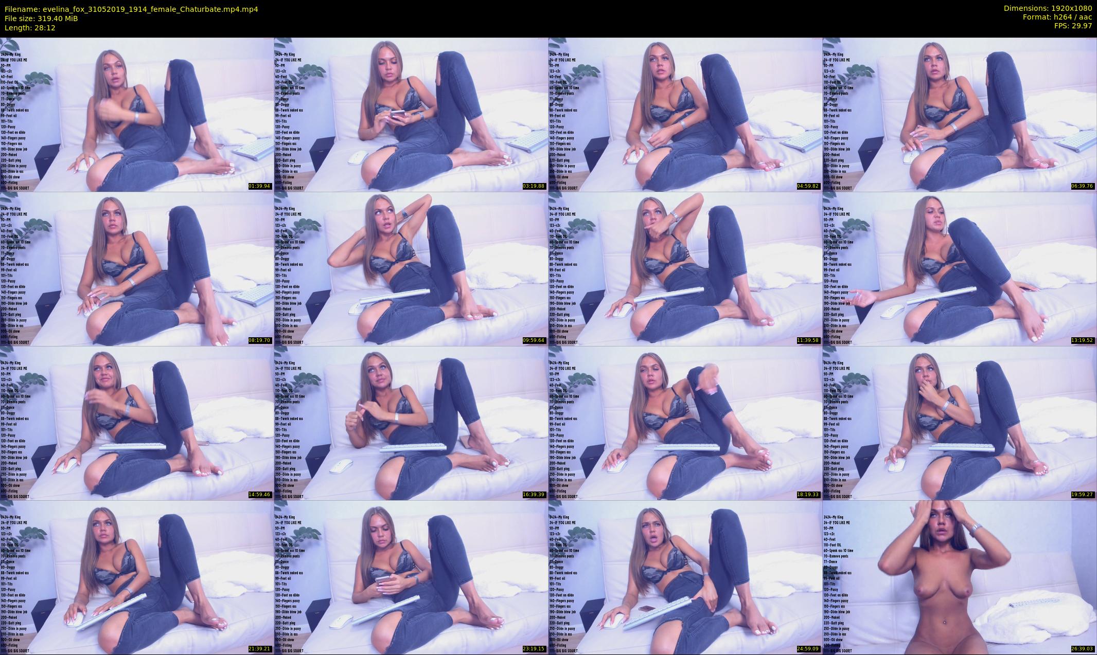 evelina_fox — 29 minute Chaturbate female cam show recording, 1080p, May 31, 2019