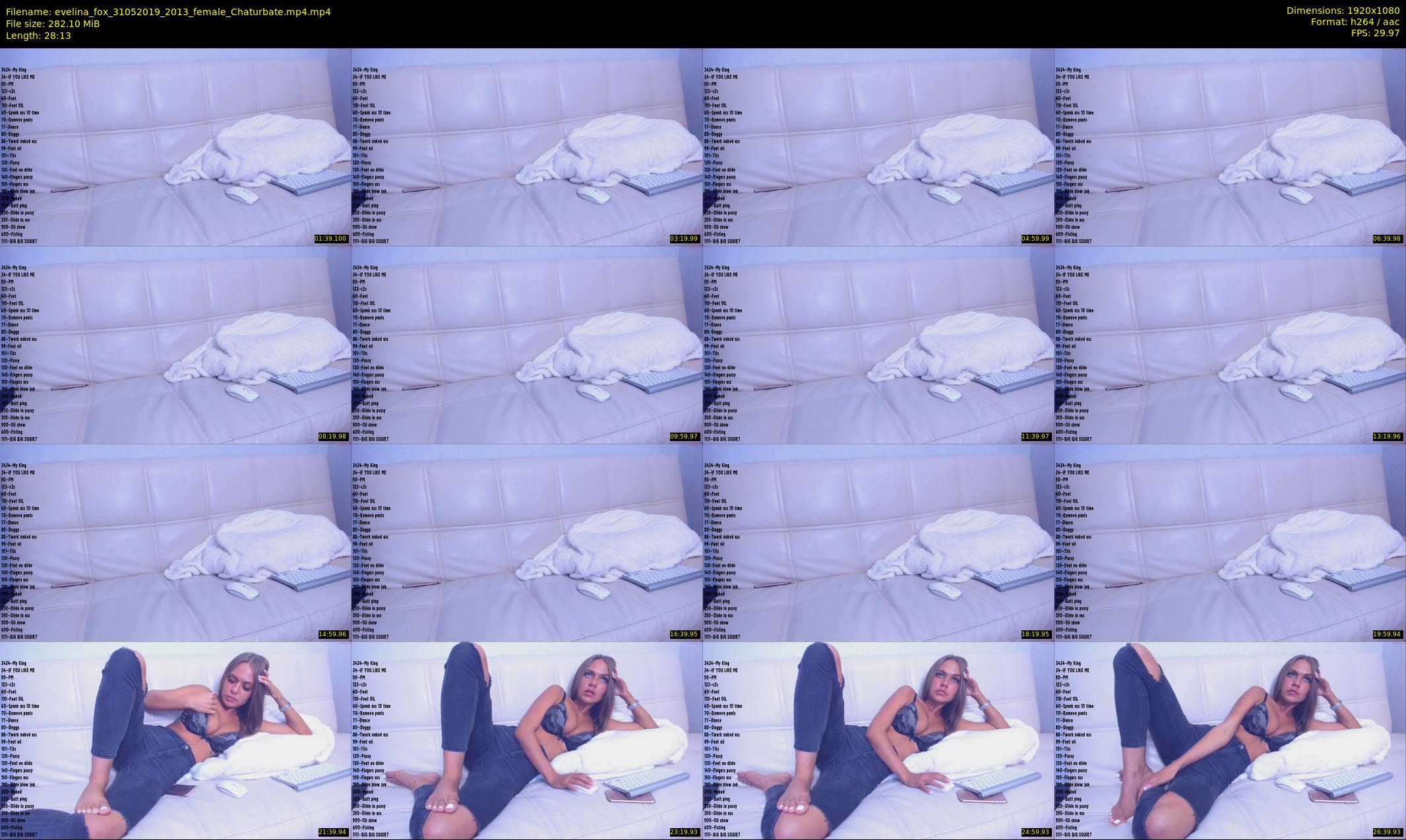 evelina_fox — 29 minute Chaturbate female cam show recording, 1080p, May 31, 2019