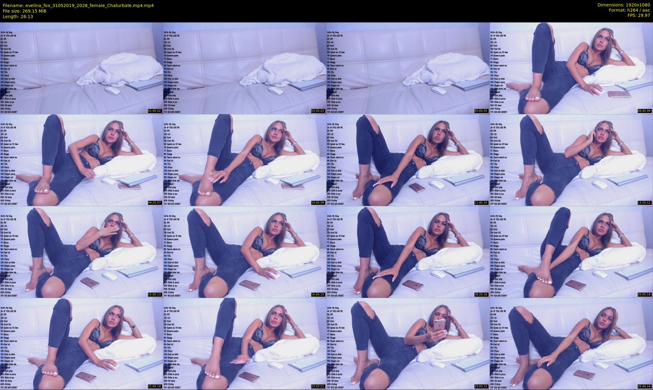evelina_fox — 29 minute Chaturbate female cam show recording, 1080p, May 31, 2019