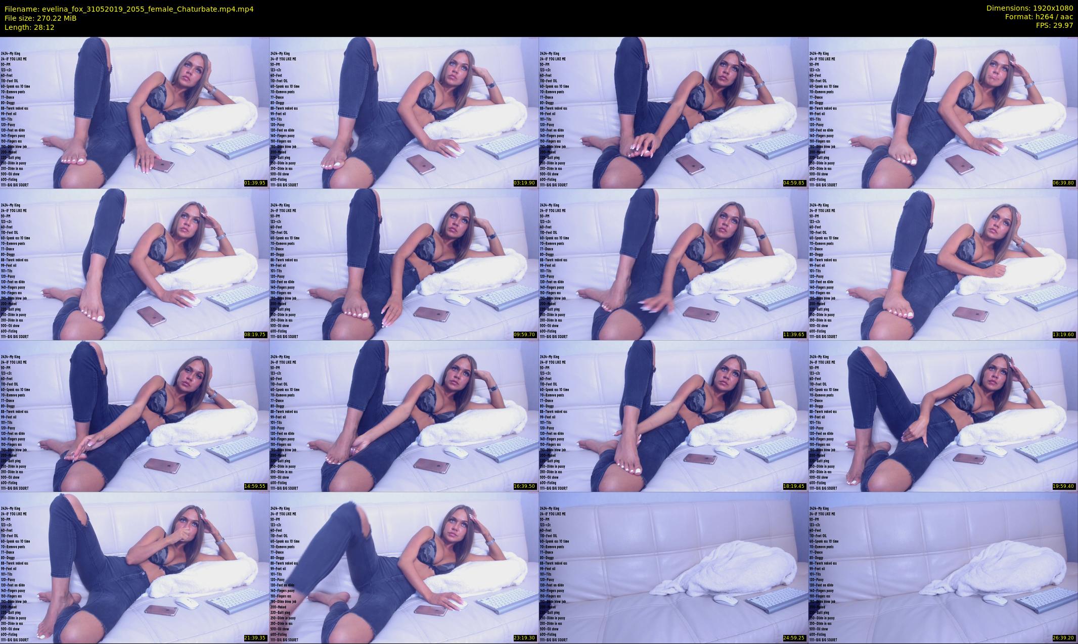 evelina_fox — 29 minute Chaturbate female cam show recording, 1080p, May 31, 2019